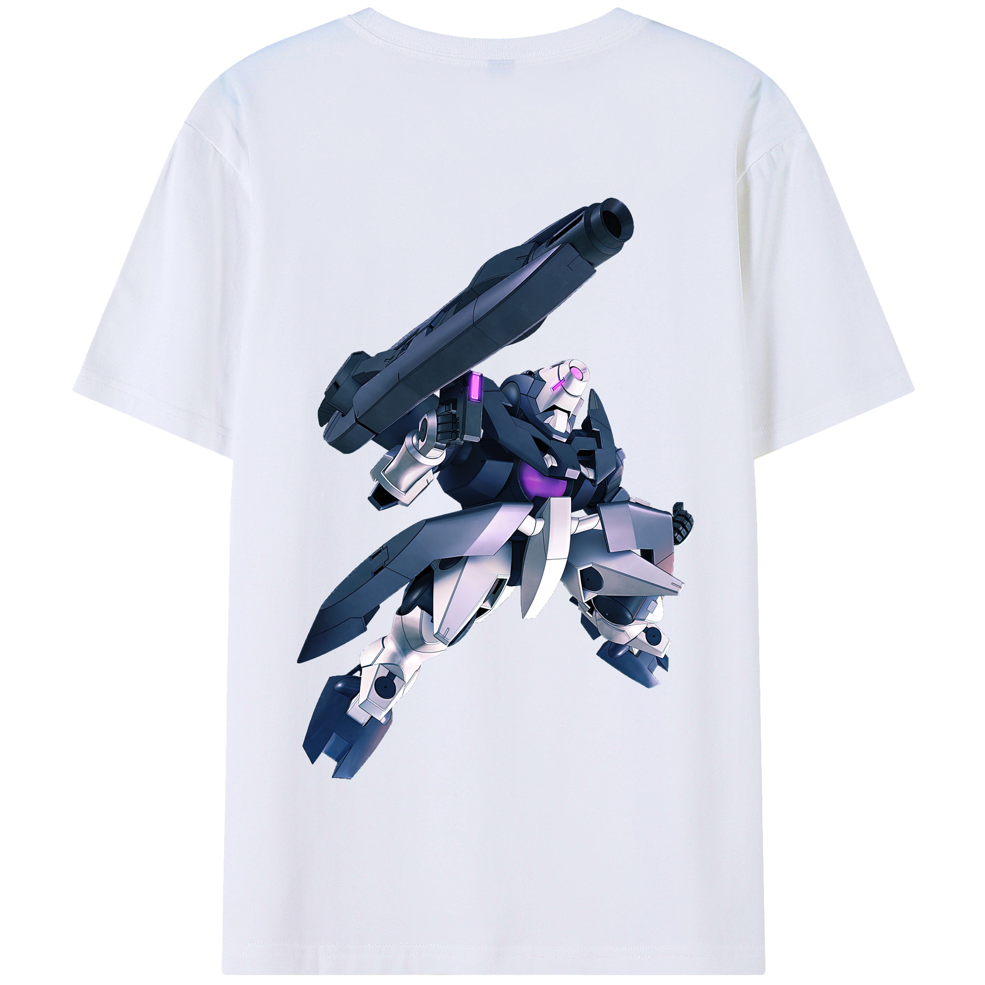 （画像用） 機動戦士ガンダム Mobile Suit Gundam 綿100％半袖Tシャツ（背面プリント）