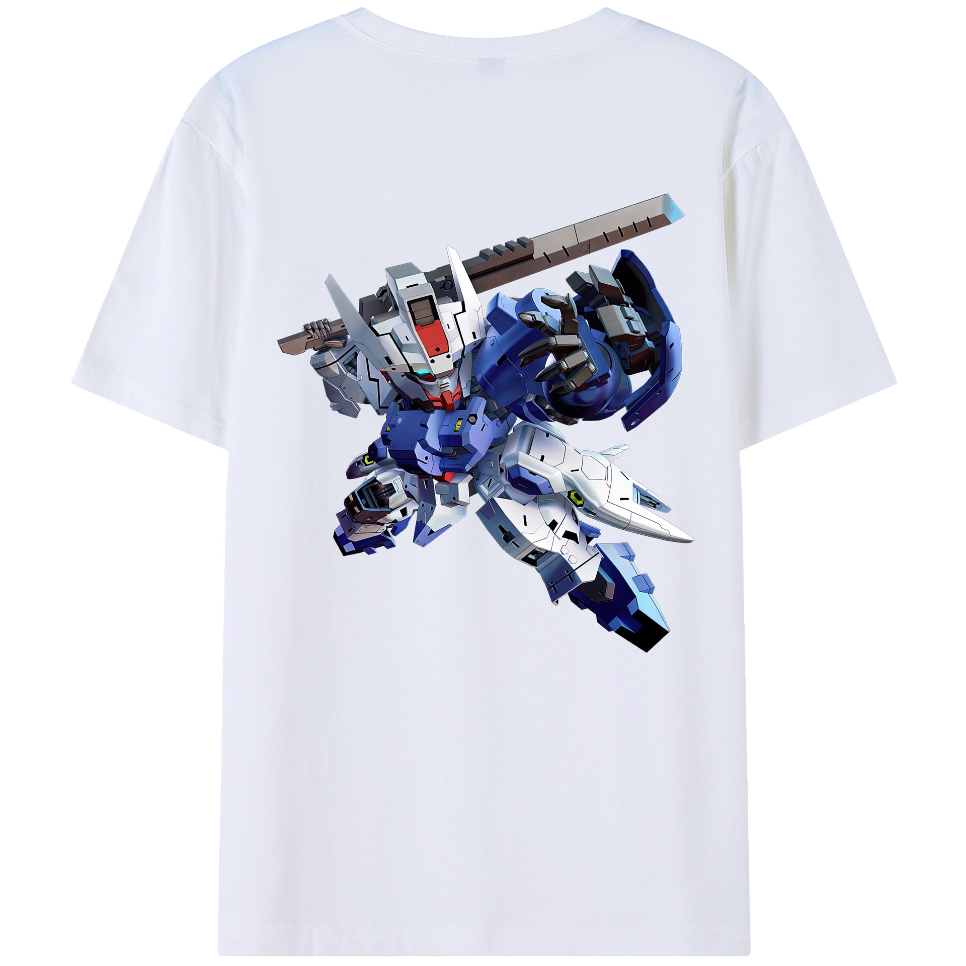 （画像用） 機動戦士ガンダム Mobile Suit Gundam 綿100％半袖Tシャツ（背面プリント）