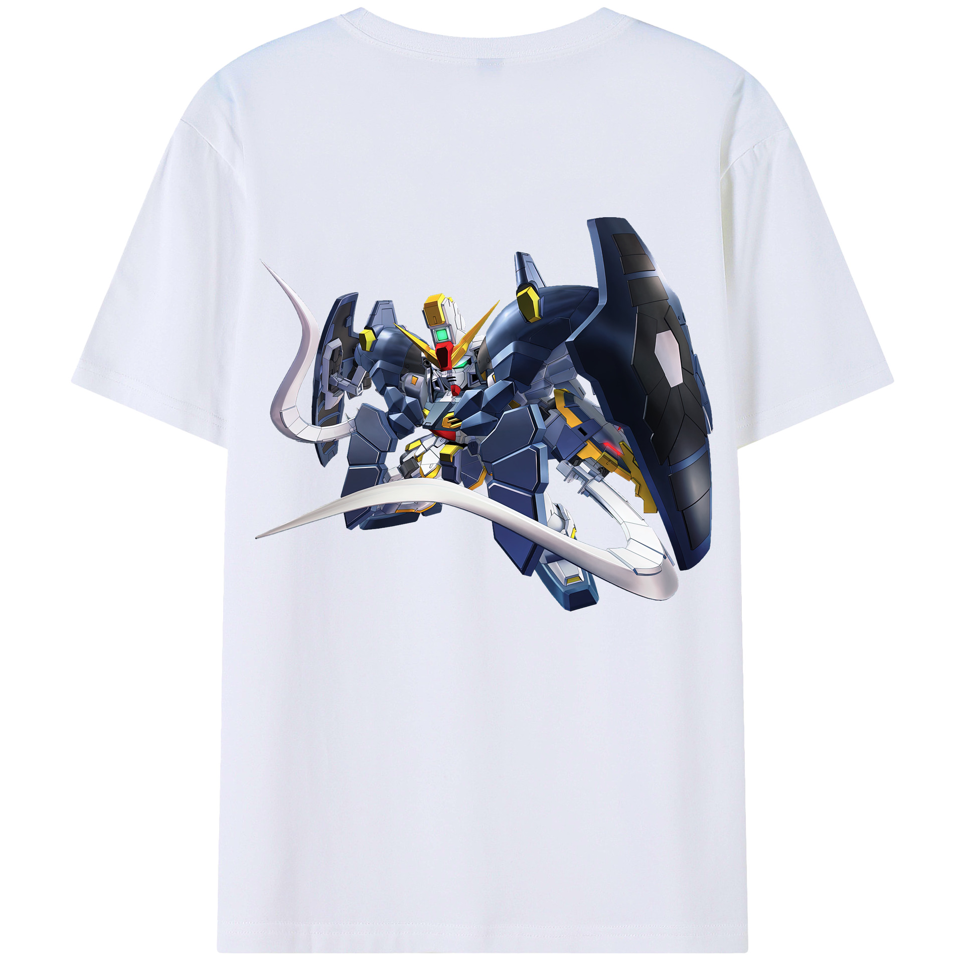 （画像用） 機動戦士ガンダム Mobile Suit Gundam 綿100％半袖Tシャツ（背面プリント）