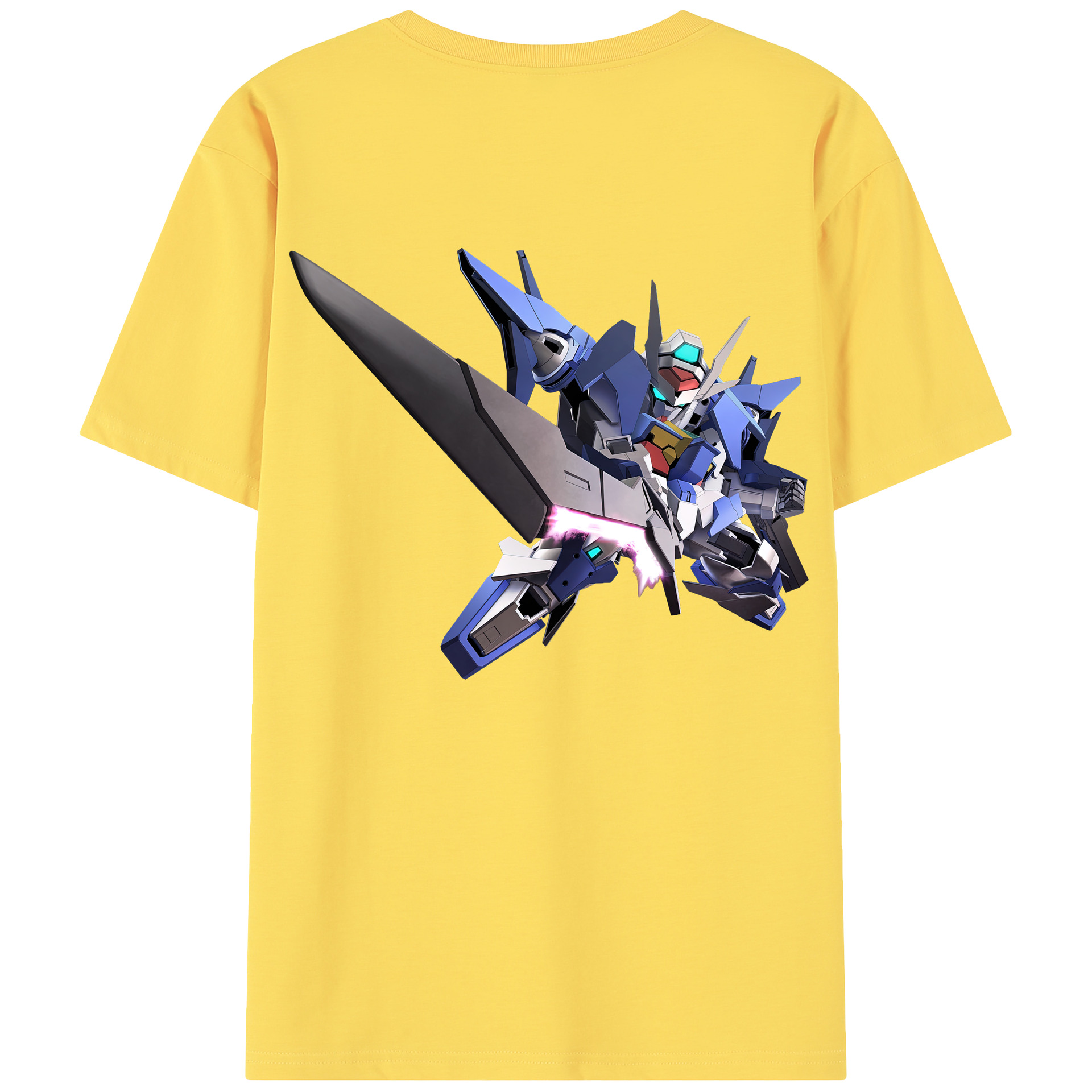 （画像用） 機動戦士ガンダム Mobile Suit Gundam 綿100％半袖Tシャツ（背面プリント）
