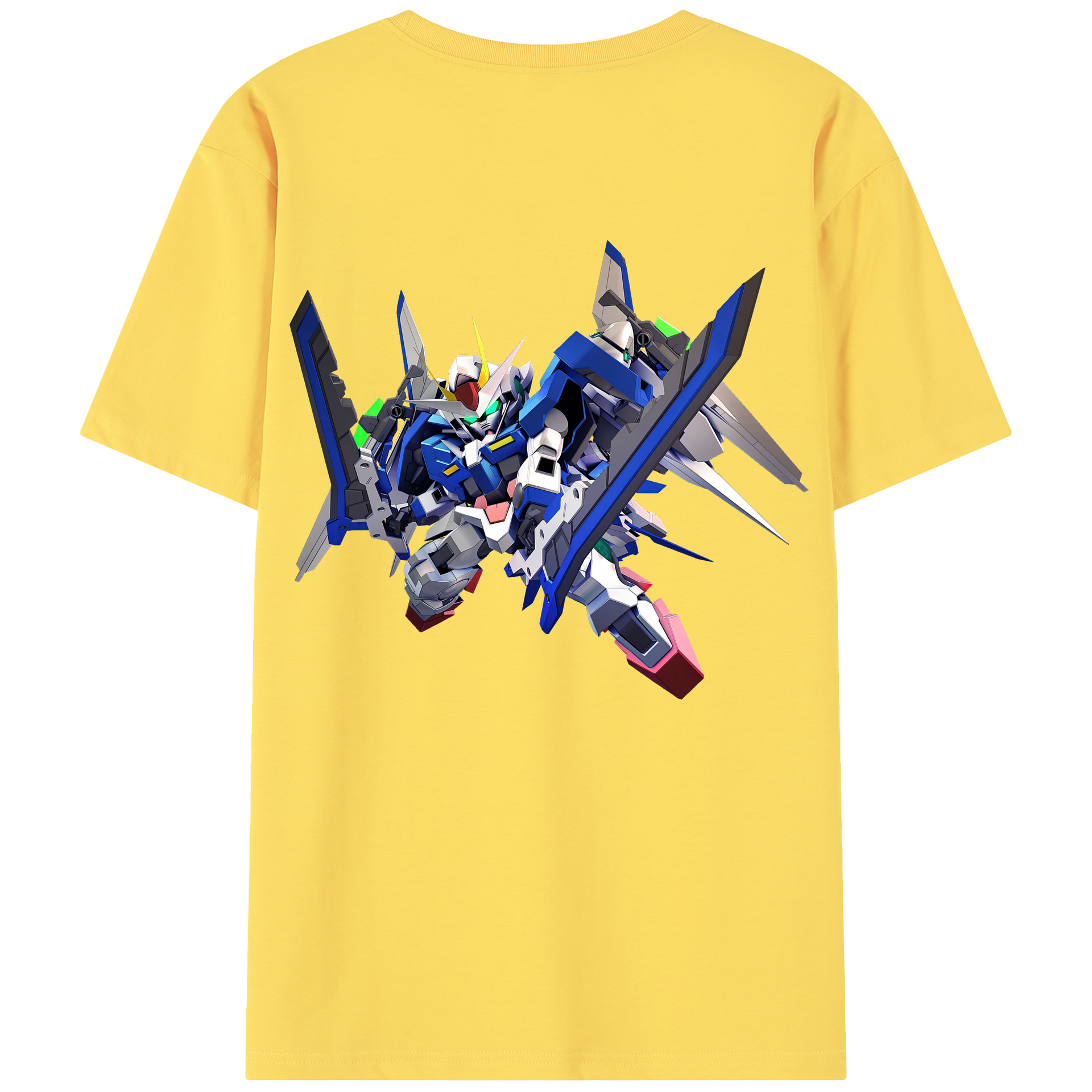 （画像用） 機動戦士ガンダム Mobile Suit Gundam 綿100％半袖Tシャツ（背面プリント）