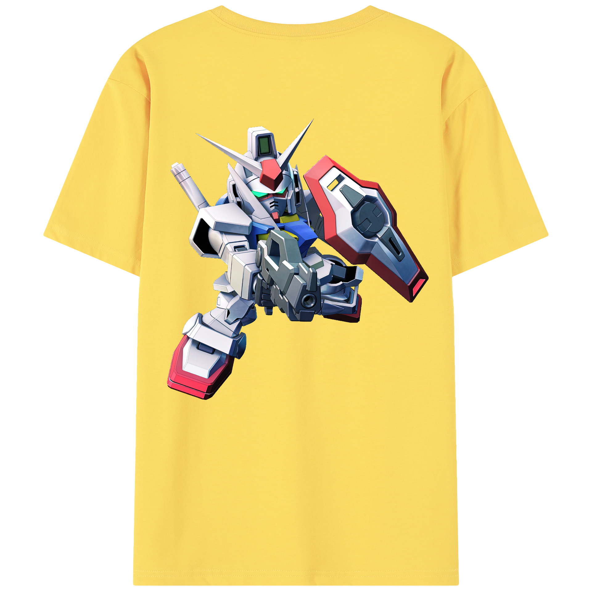 （画像用） 機動戦士ガンダム Mobile Suit Gundam 綿100％半袖Tシャツ（背面プリント）