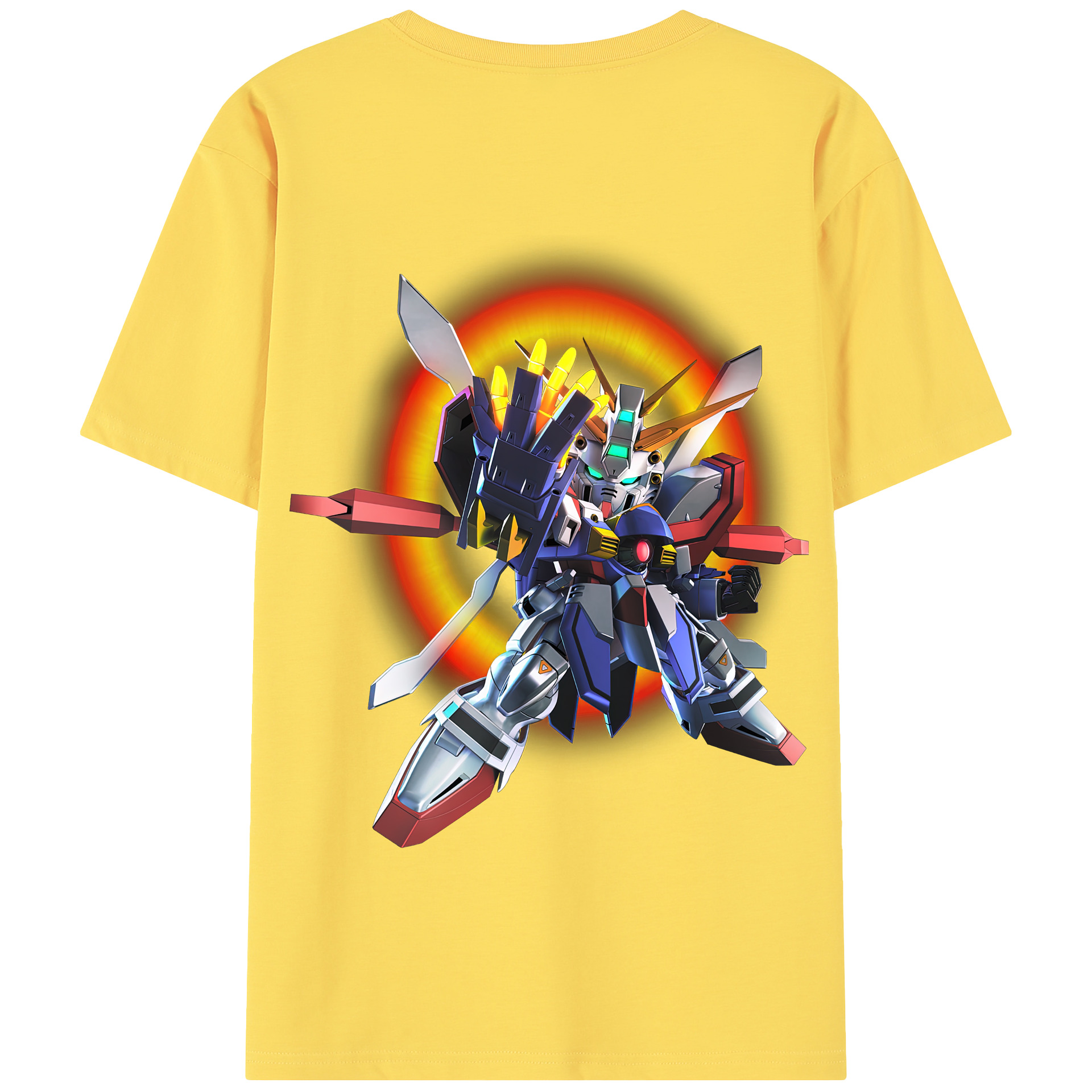 （画像用） 機動戦士ガンダム Mobile Suit Gundam 綿100％半袖Tシャツ（背面プリント）