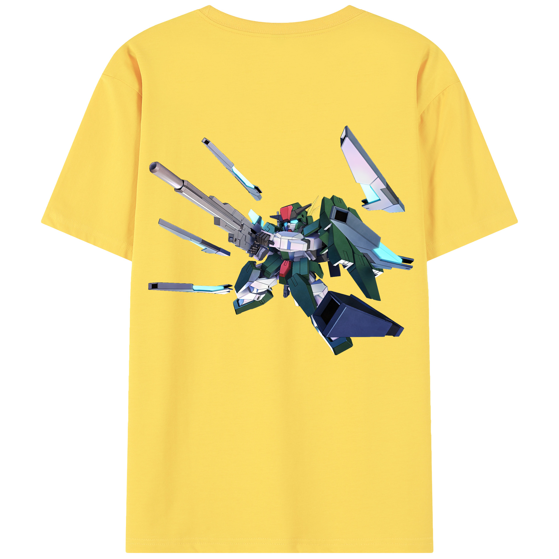 （画像用） 機動戦士ガンダム Mobile Suit Gundam 綿100％半袖Tシャツ（背面プリント）