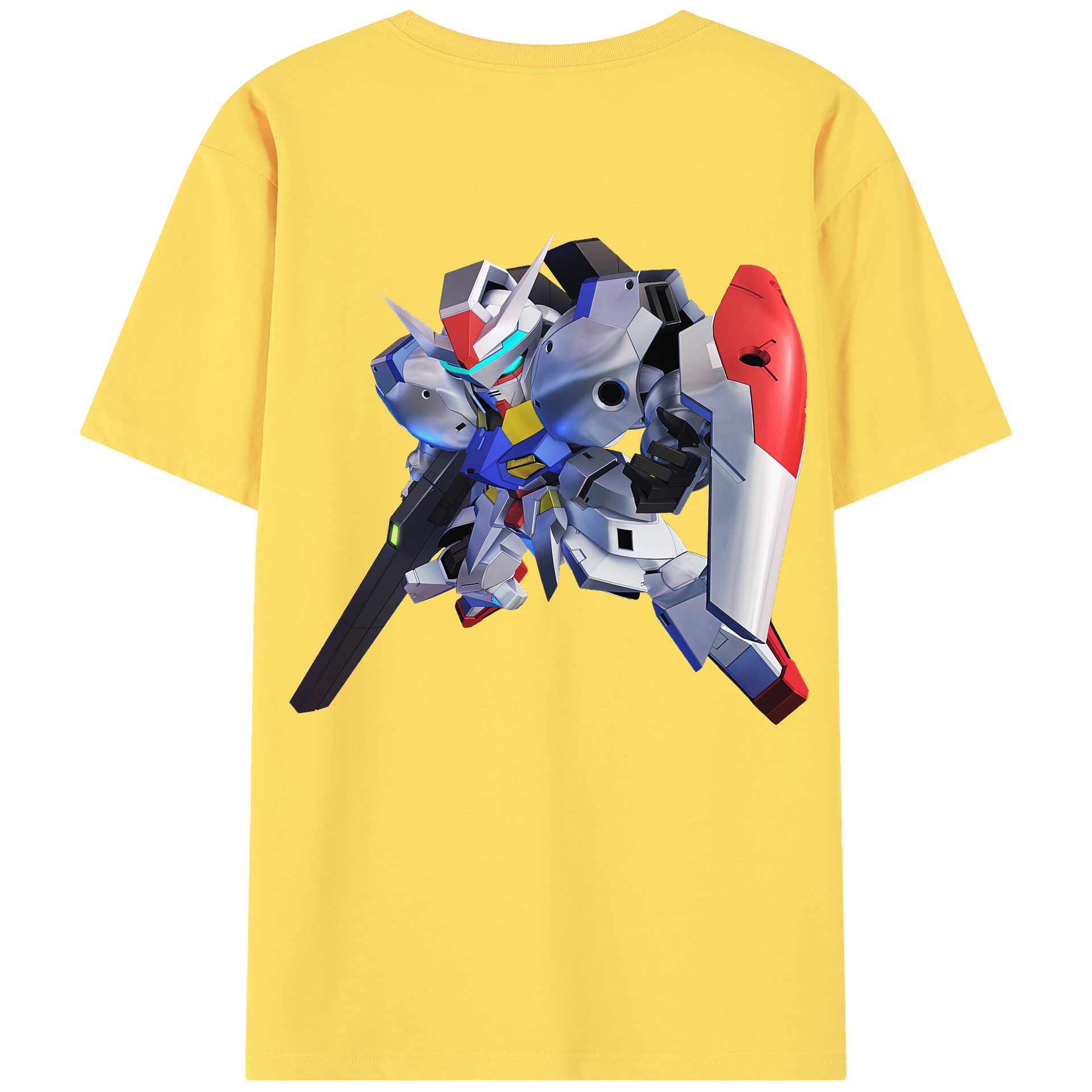 （画像用） 機動戦士ガンダム Mobile Suit Gundam 綿100％半袖Tシャツ（背面プリント）