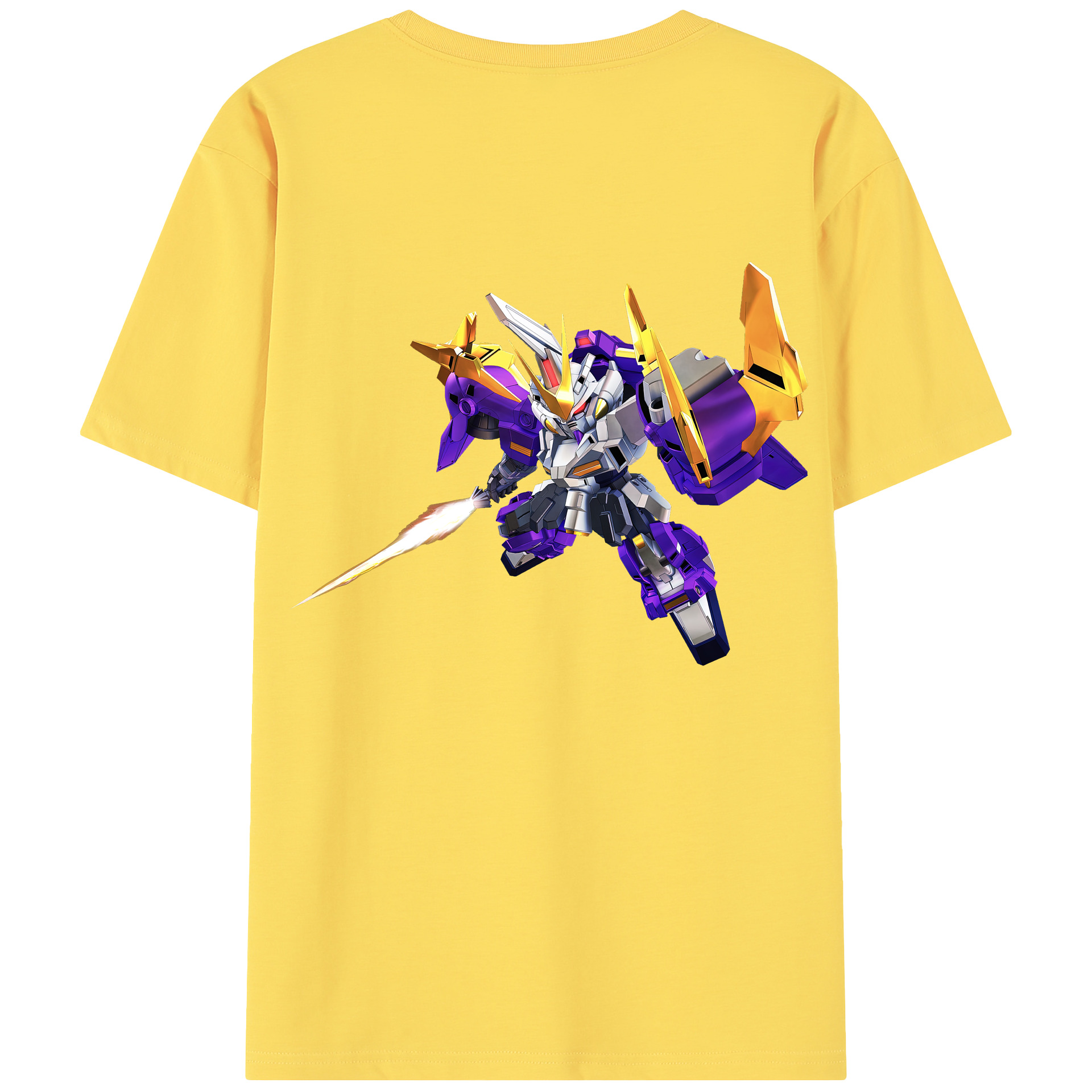 （画像用） 機動戦士ガンダム Mobile Suit Gundam 綿100％半袖Tシャツ（背面プリント）