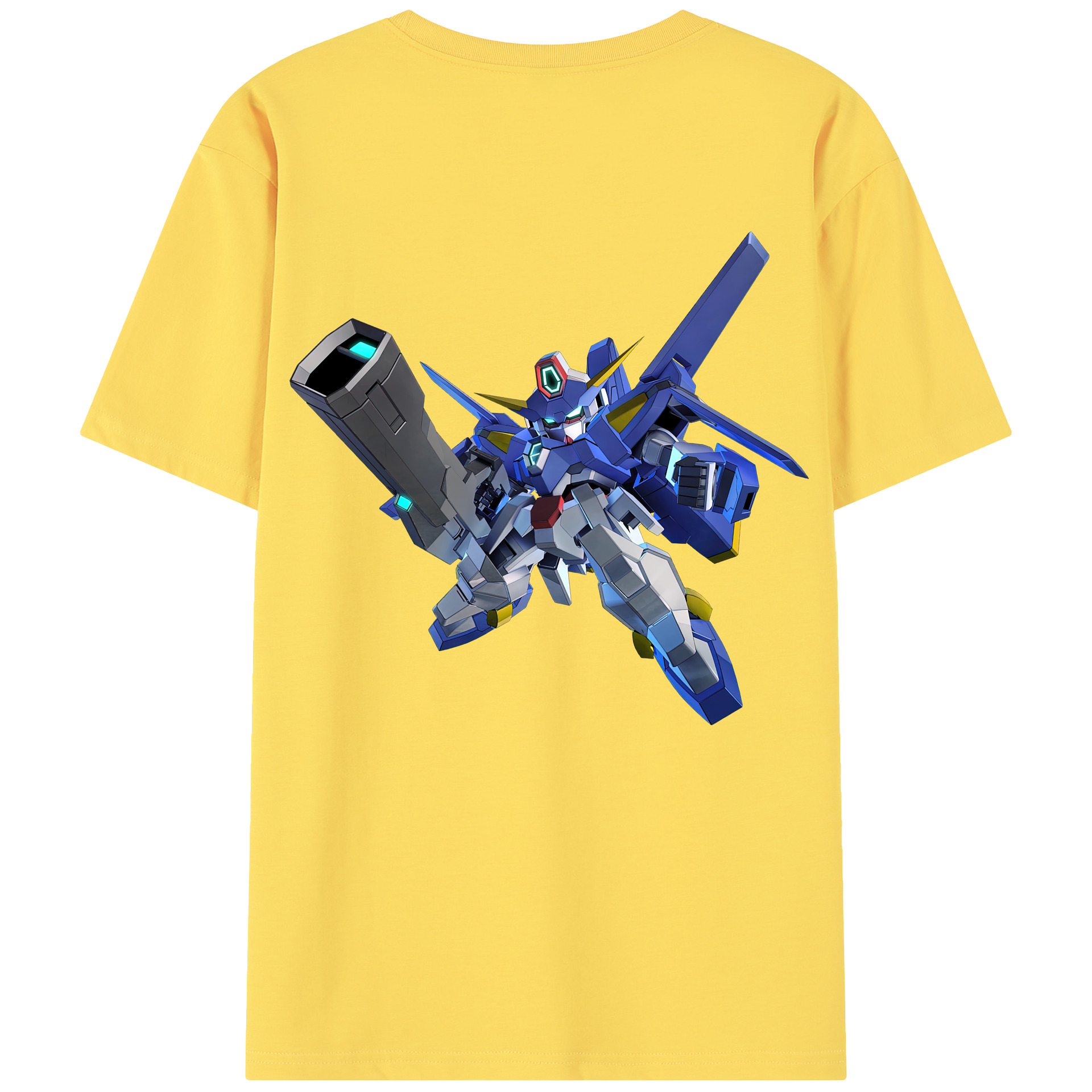 （画像用） 機動戦士ガンダム Mobile Suit Gundam 綿100％半袖Tシャツ（背面プリント）