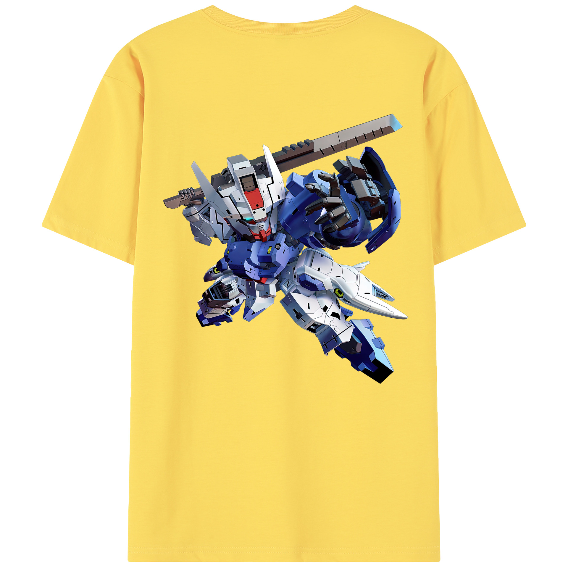 （画像用） 機動戦士ガンダム Mobile Suit Gundam 綿100％半袖Tシャツ（背面プリント）