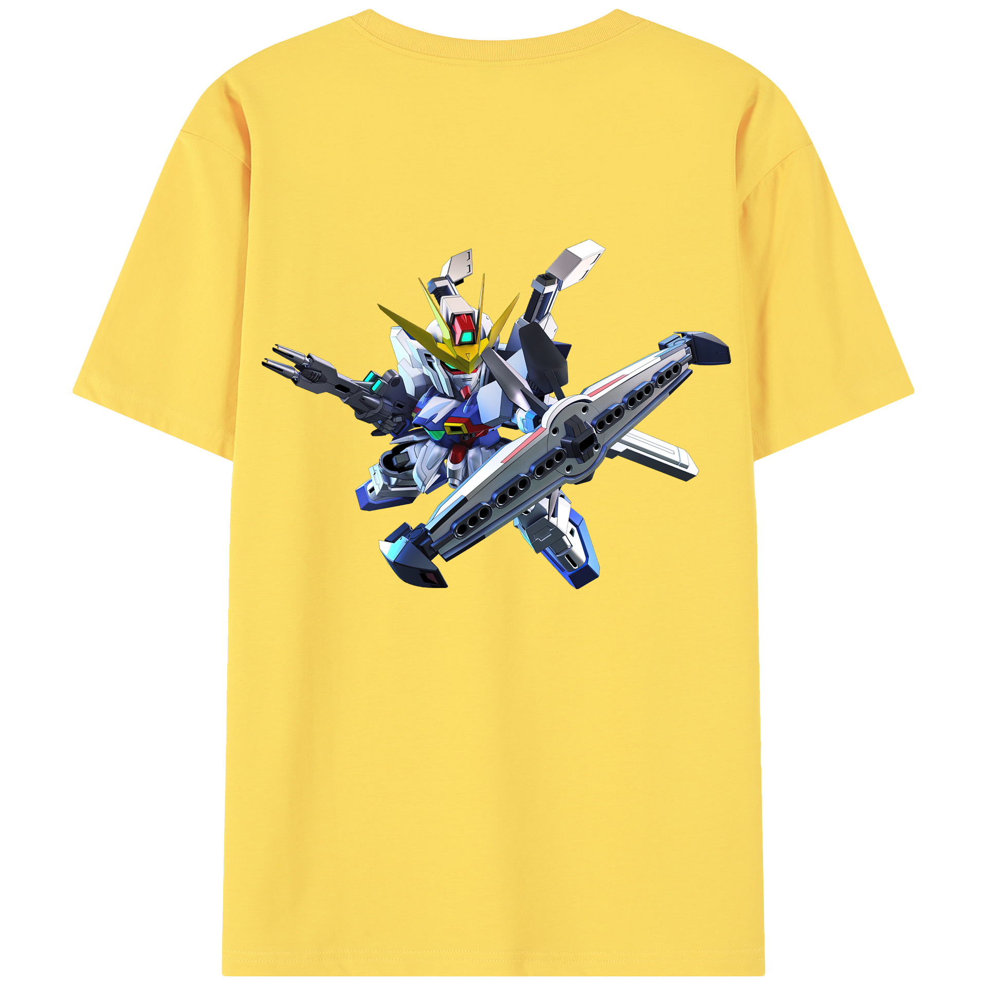 （画像用） 機動戦士ガンダム Mobile Suit Gundam 綿100％半袖Tシャツ（背面プリント）