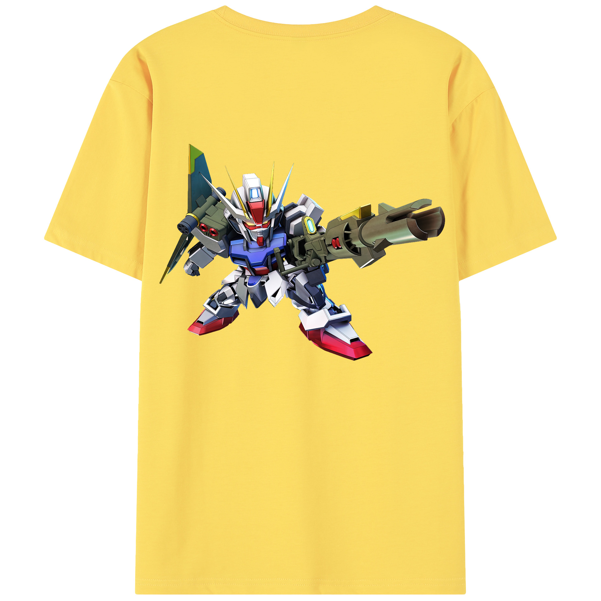 （画像用） 機動戦士ガンダム Mobile Suit Gundam 綿100％半袖Tシャツ（背面プリント）