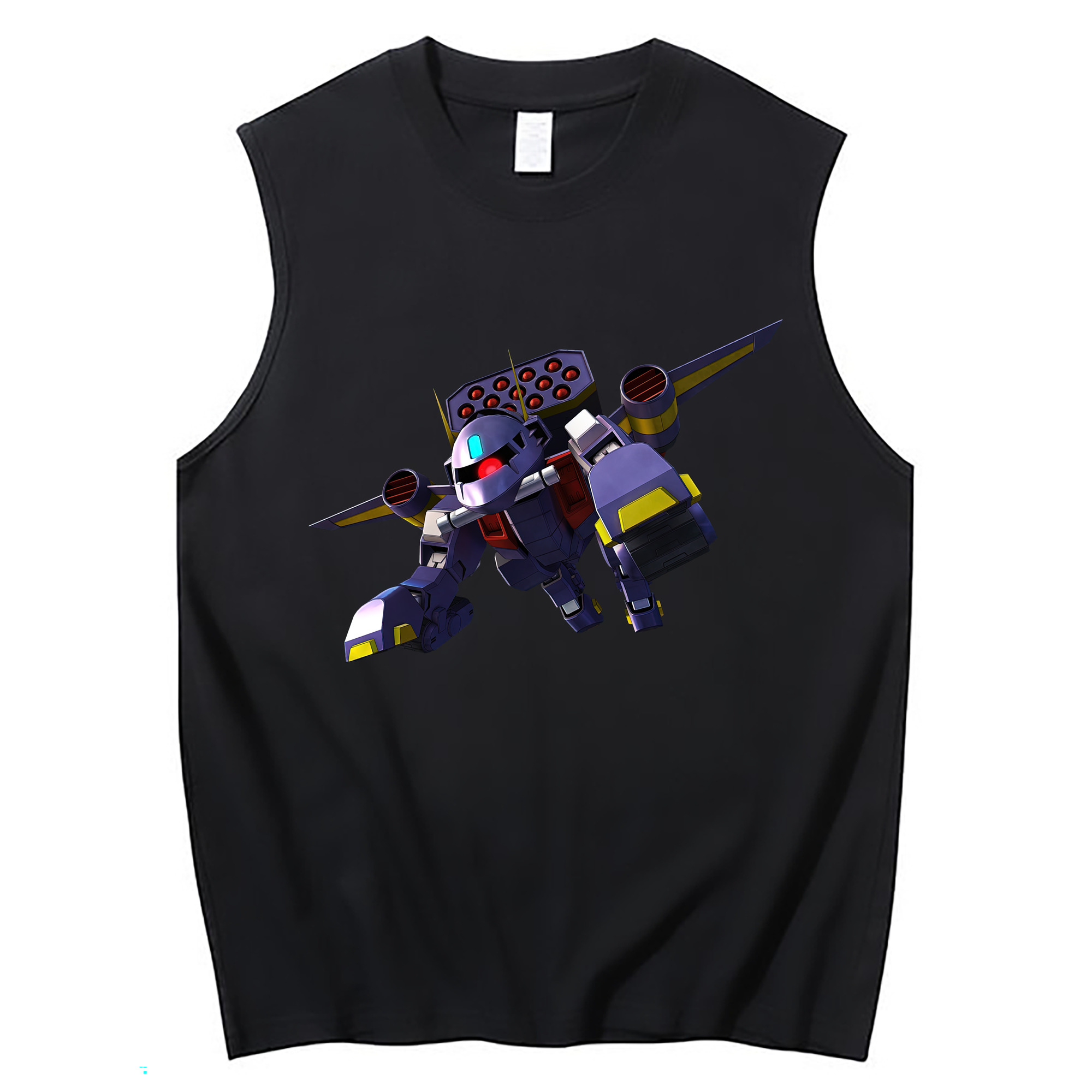（画像用） 機動戦士ガンダム Mobile Suit Gundam コットン100％タンクトップ（フロントプリント）