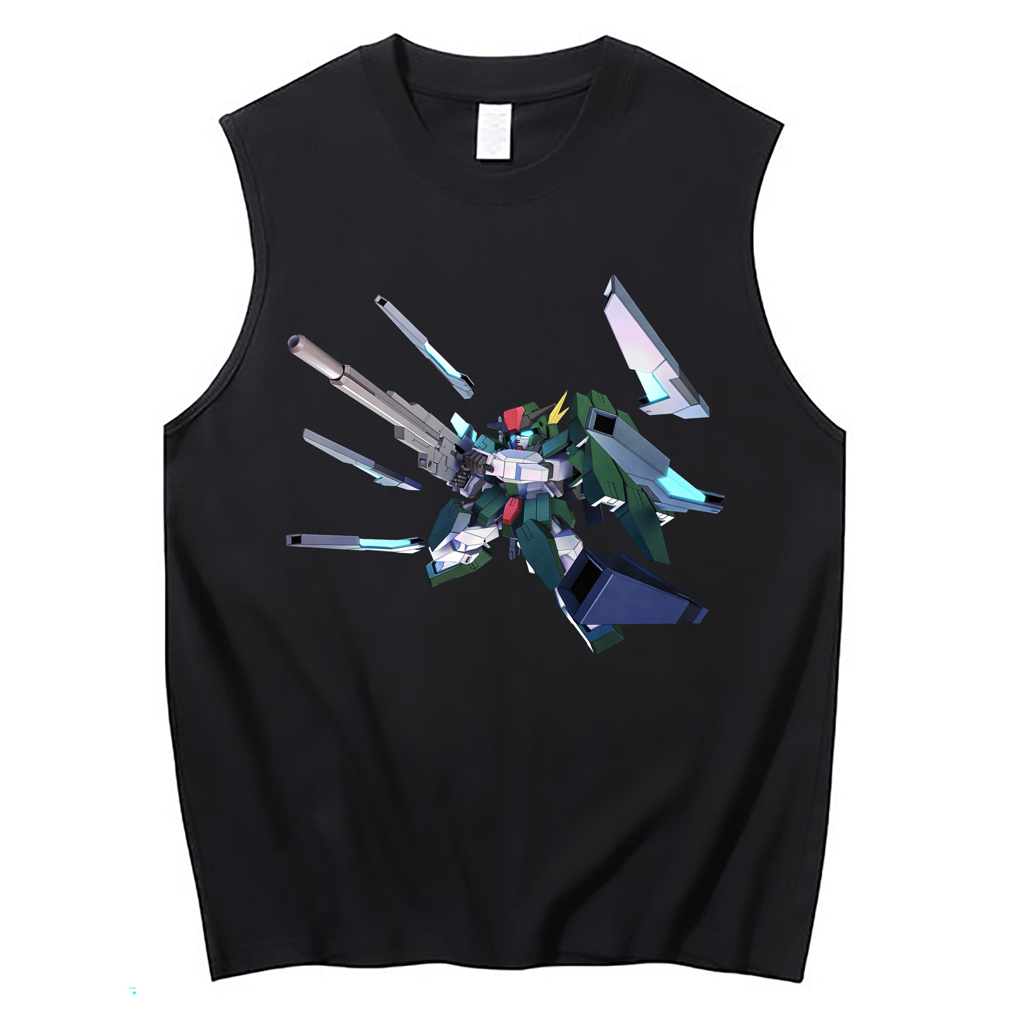 （画像用） 機動戦士ガンダム Mobile Suit Gundam コットン100％タンクトップ（フロントプリント）