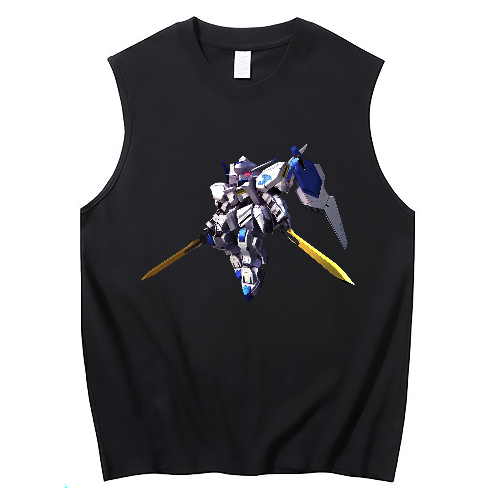 （画像用） 機動戦士ガンダム Mobile Suit Gundam コットン100％タンクトップ（フロントプリント）