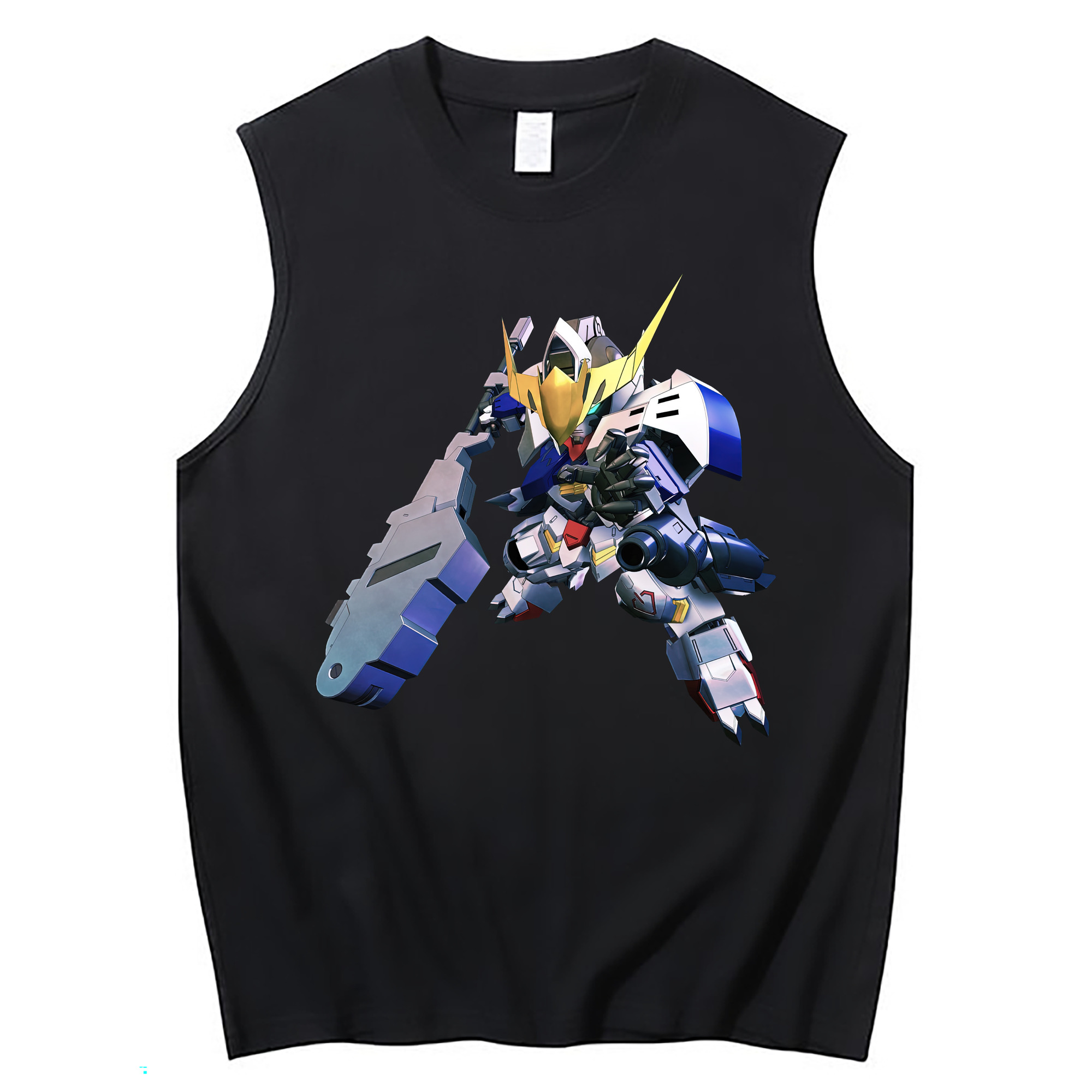 （画像用） 機動戦士ガンダム Mobile Suit Gundam コットン100％タンクトップ（フロントプリント）