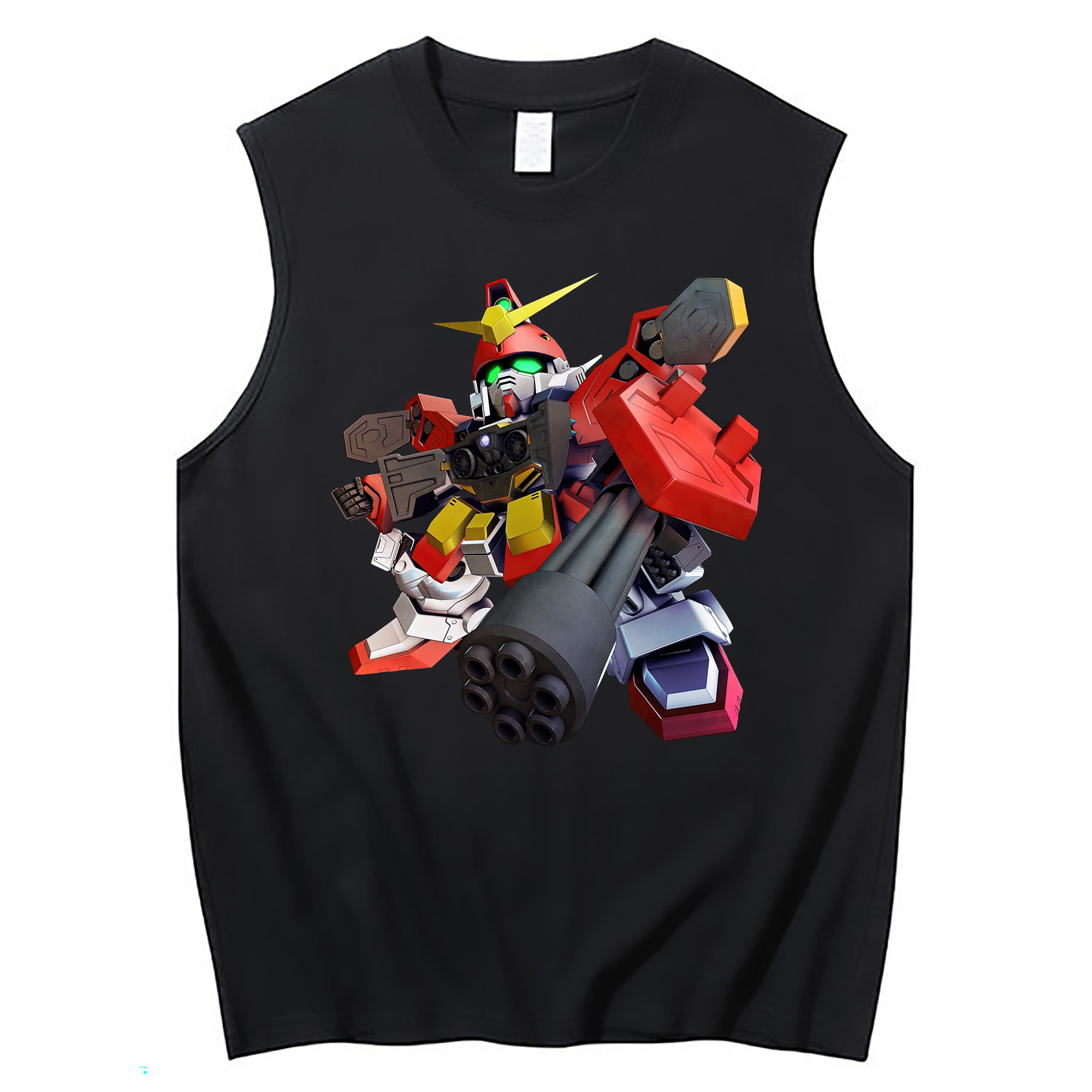 （画像用） 機動戦士ガンダム Mobile Suit Gundam コットン100％タンクトップ（フロントプリント）