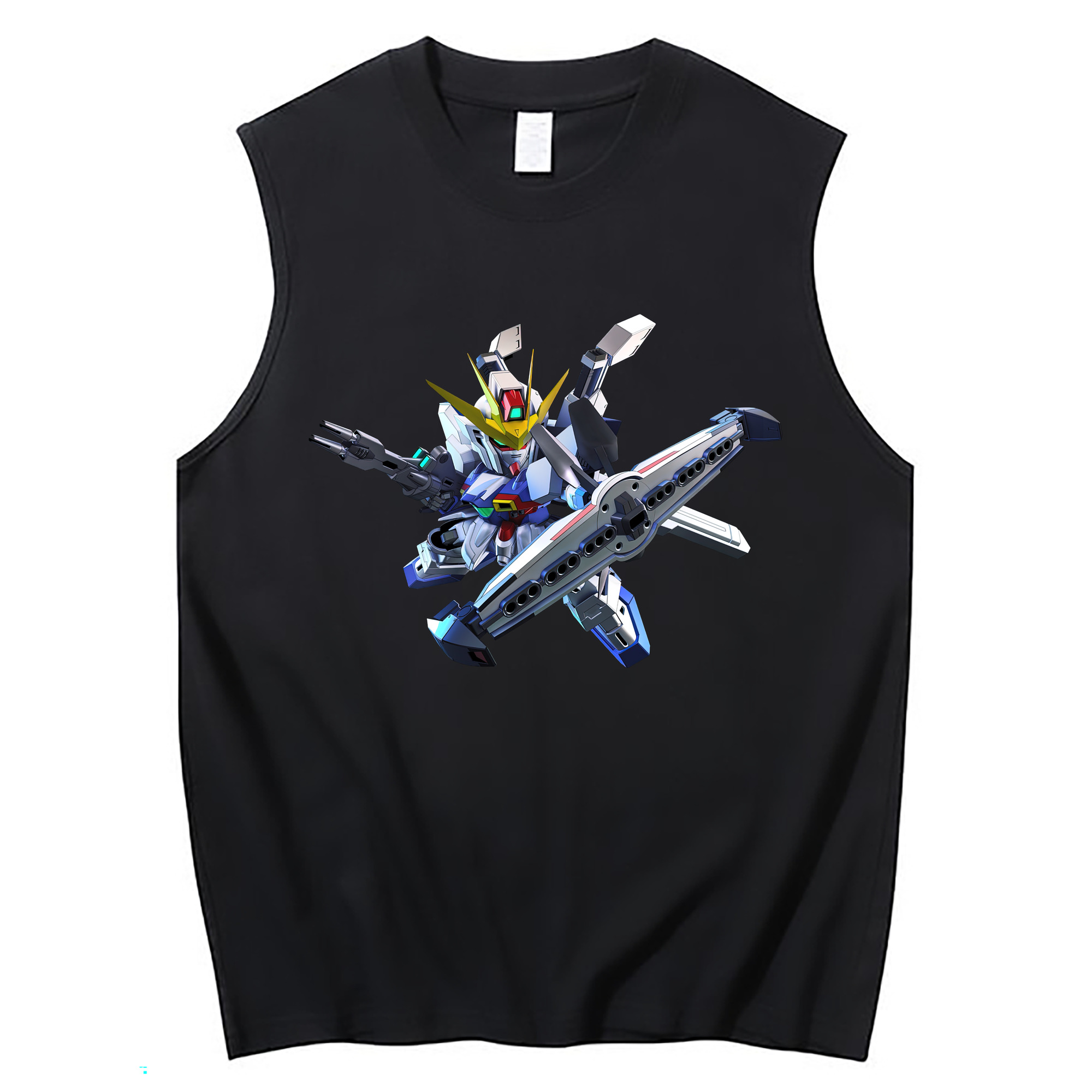 （画像用） 機動戦士ガンダム Mobile Suit Gundam コットン100％タンクトップ（フロントプリント）