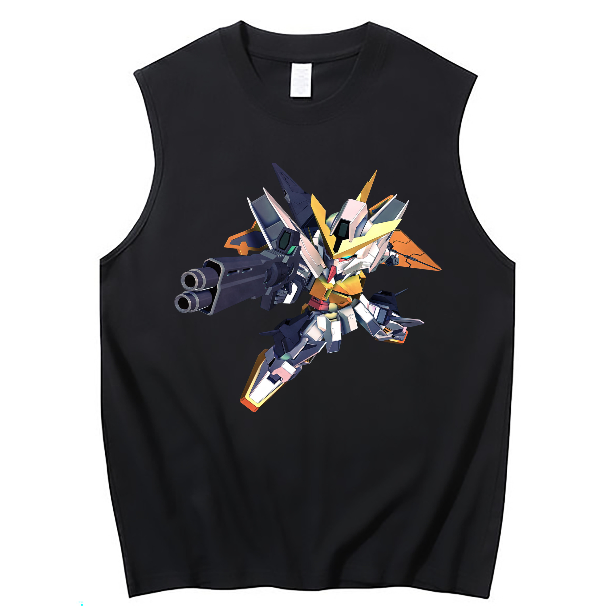 （画像用） 機動戦士ガンダム Mobile Suit Gundam コットン100％タンクトップ（フロントプリント）
