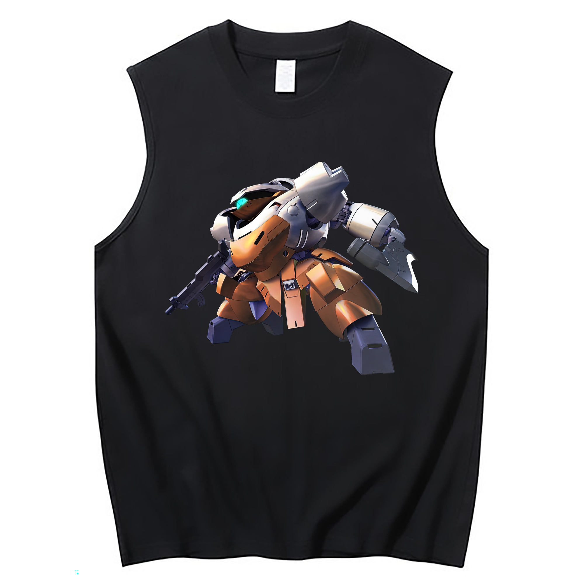（画像用） 機動戦士ガンダム Mobile Suit Gundam コットン100％タンクトップ（フロントプリント）