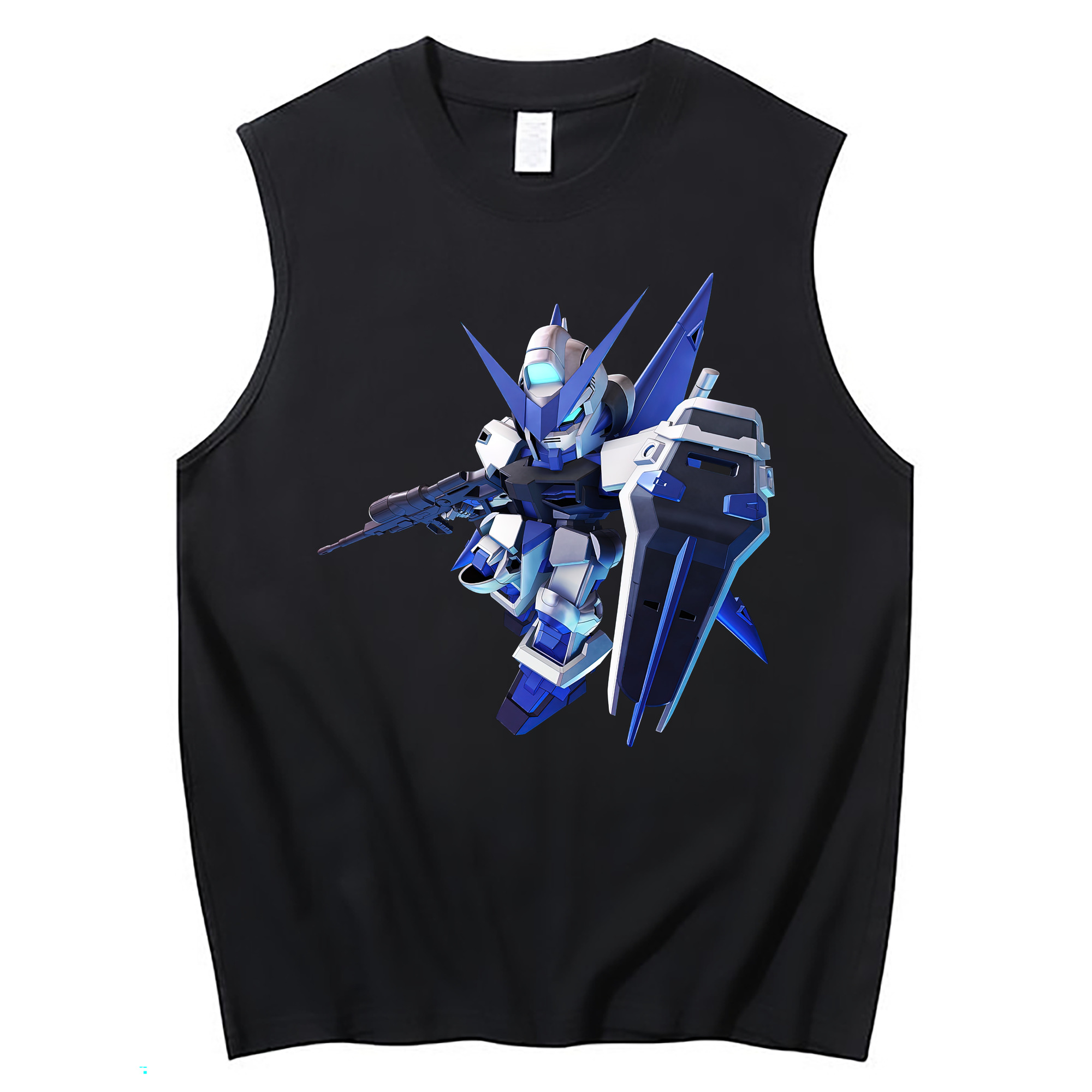 （画像用） 機動戦士ガンダム Mobile Suit Gundam コットン100％タンクトップ（フロントプリント）