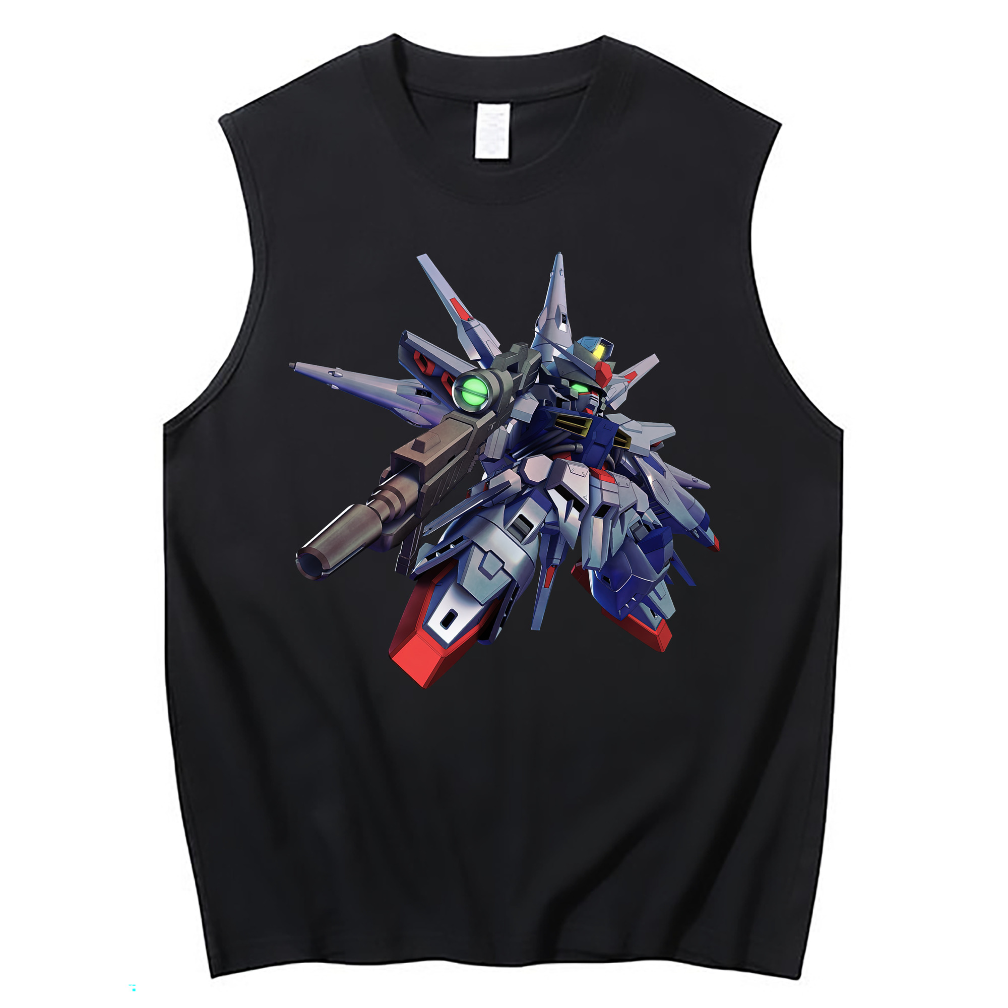 （画像用） 機動戦士ガンダム Mobile Suit Gundam コットン100％タンクトップ（フロントプリント）
