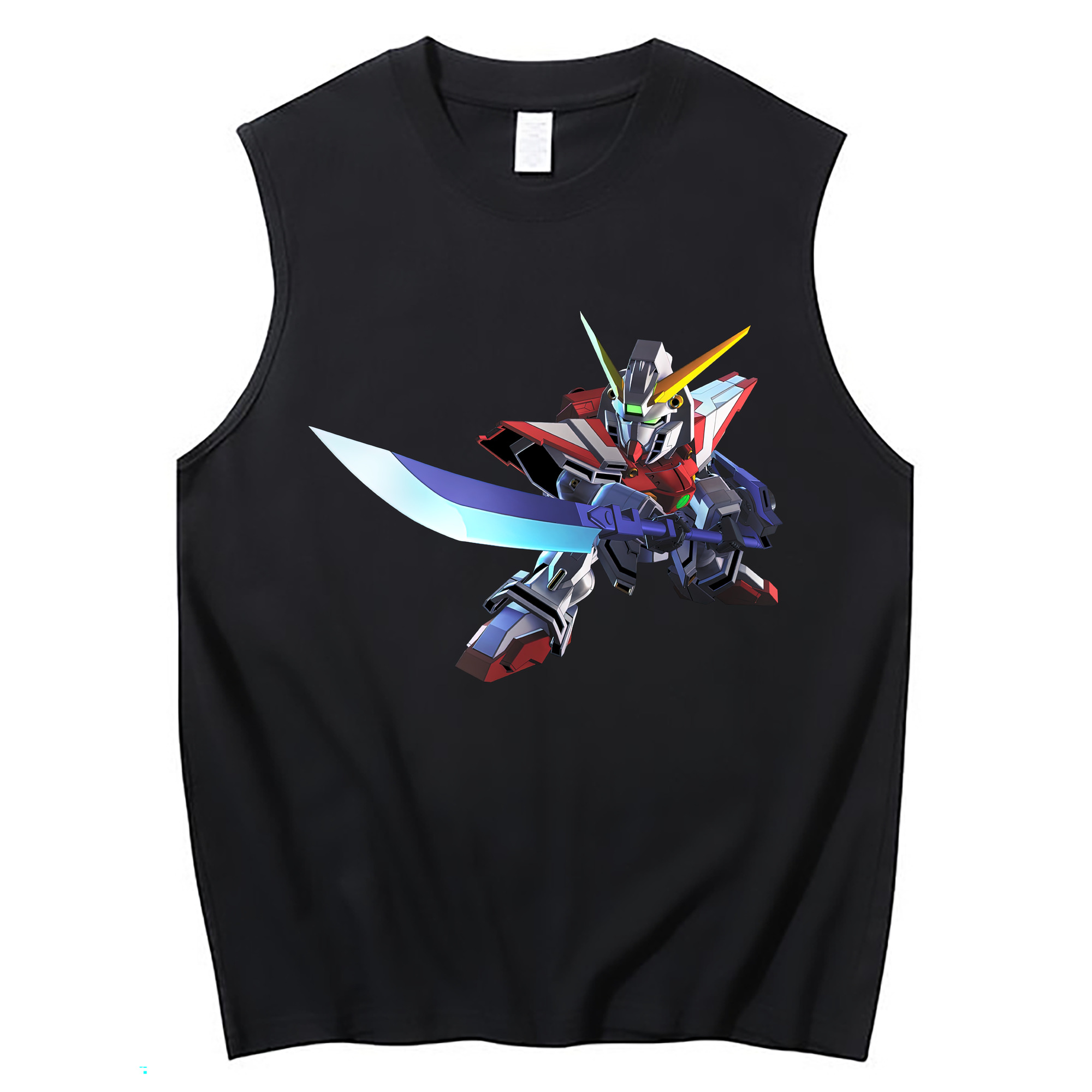 （画像用） 機動戦士ガンダム Mobile Suit Gundam コットン100％タンクトップ（フロントプリント）