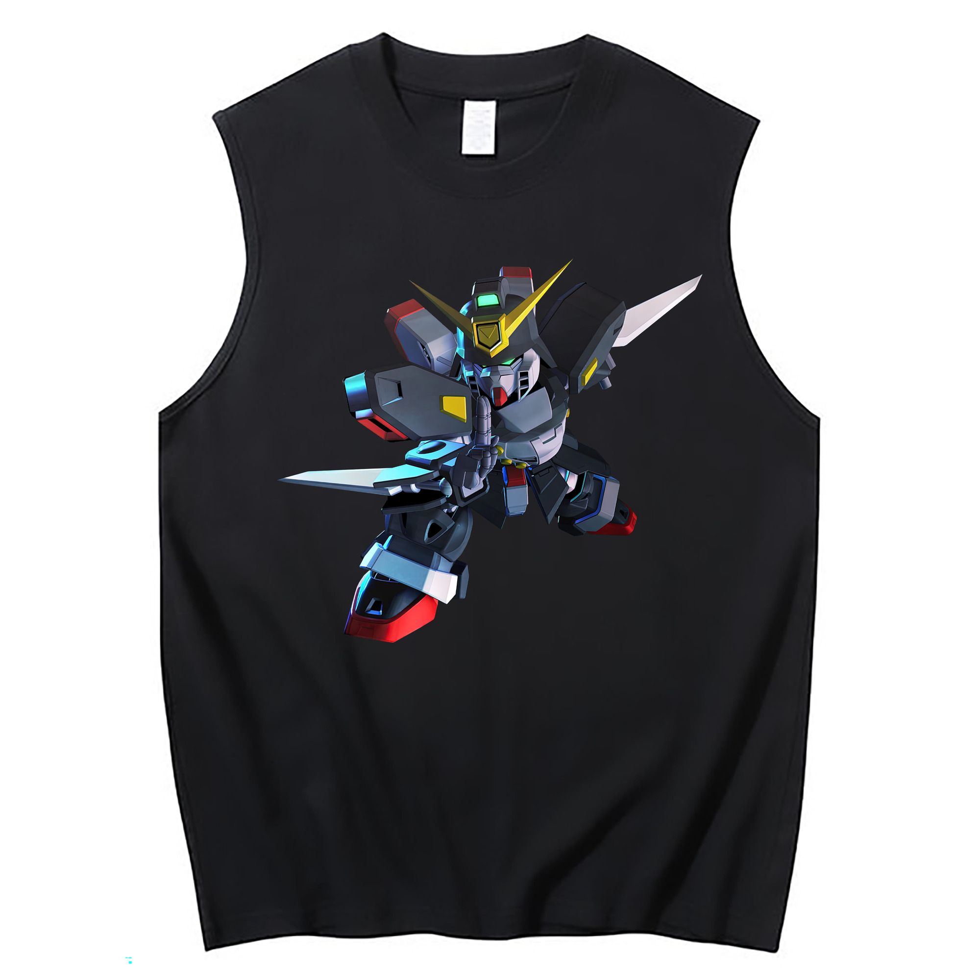 （画像用） 機動戦士ガンダム Mobile Suit Gundam コットン100％タンクトップ（フロントプリント）