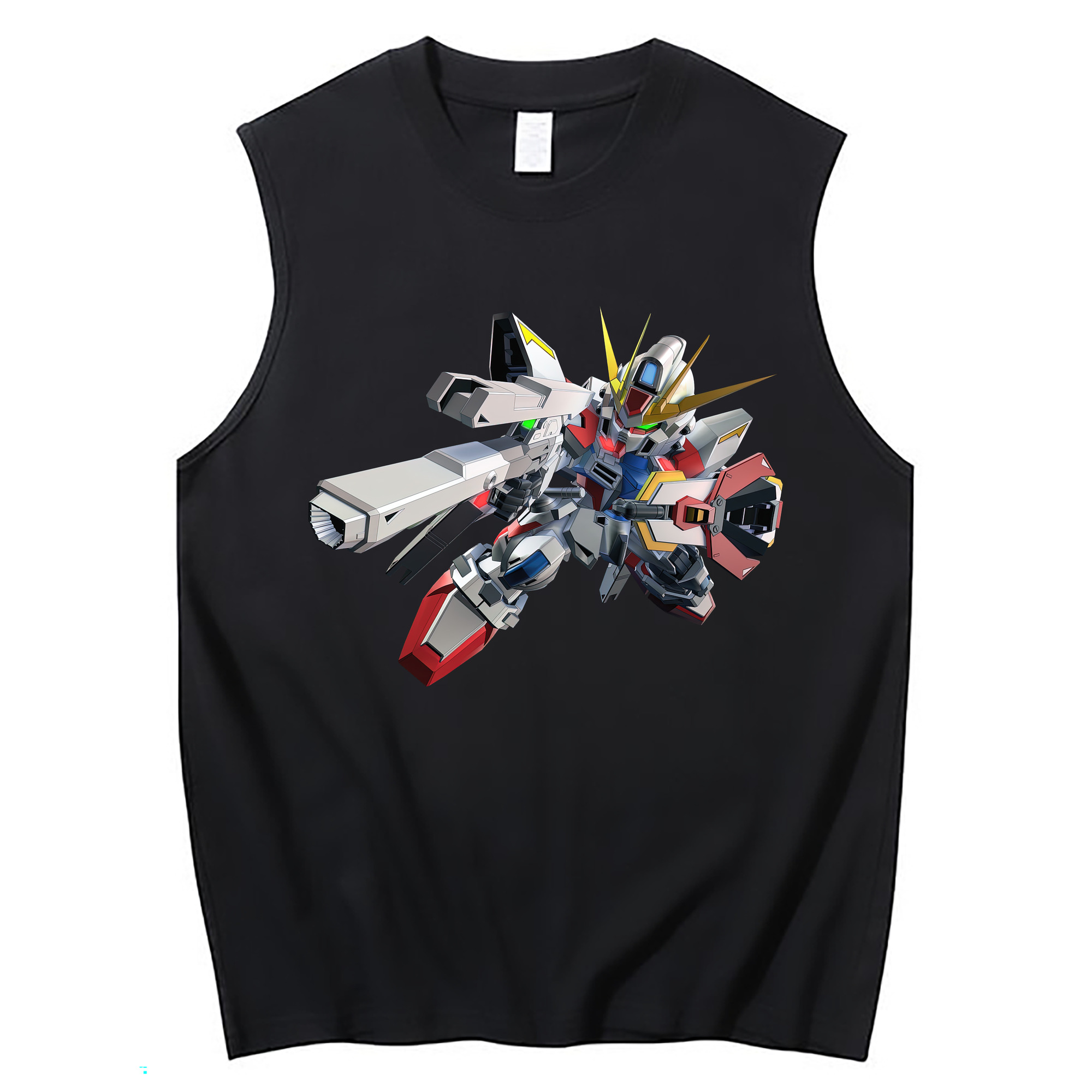 （画像用） 機動戦士ガンダム Mobile Suit Gundam コットン100％タンクトップ（フロントプリント）