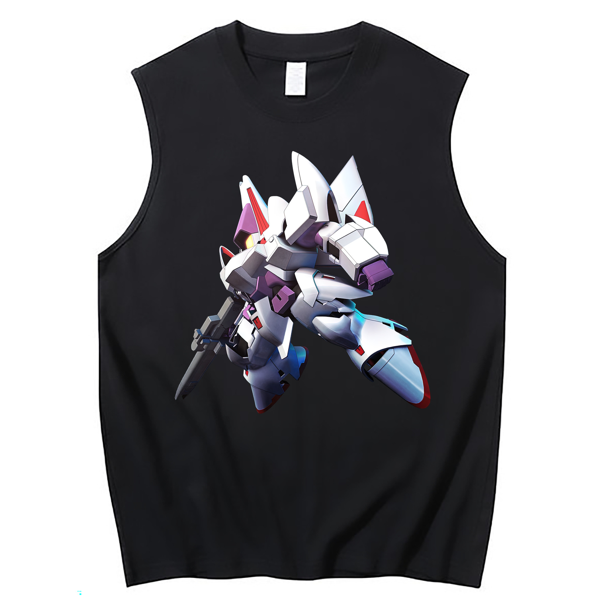 （画像用） 機動戦士ガンダム Mobile Suit Gundam コットン100％タンクトップ（フロントプリント）