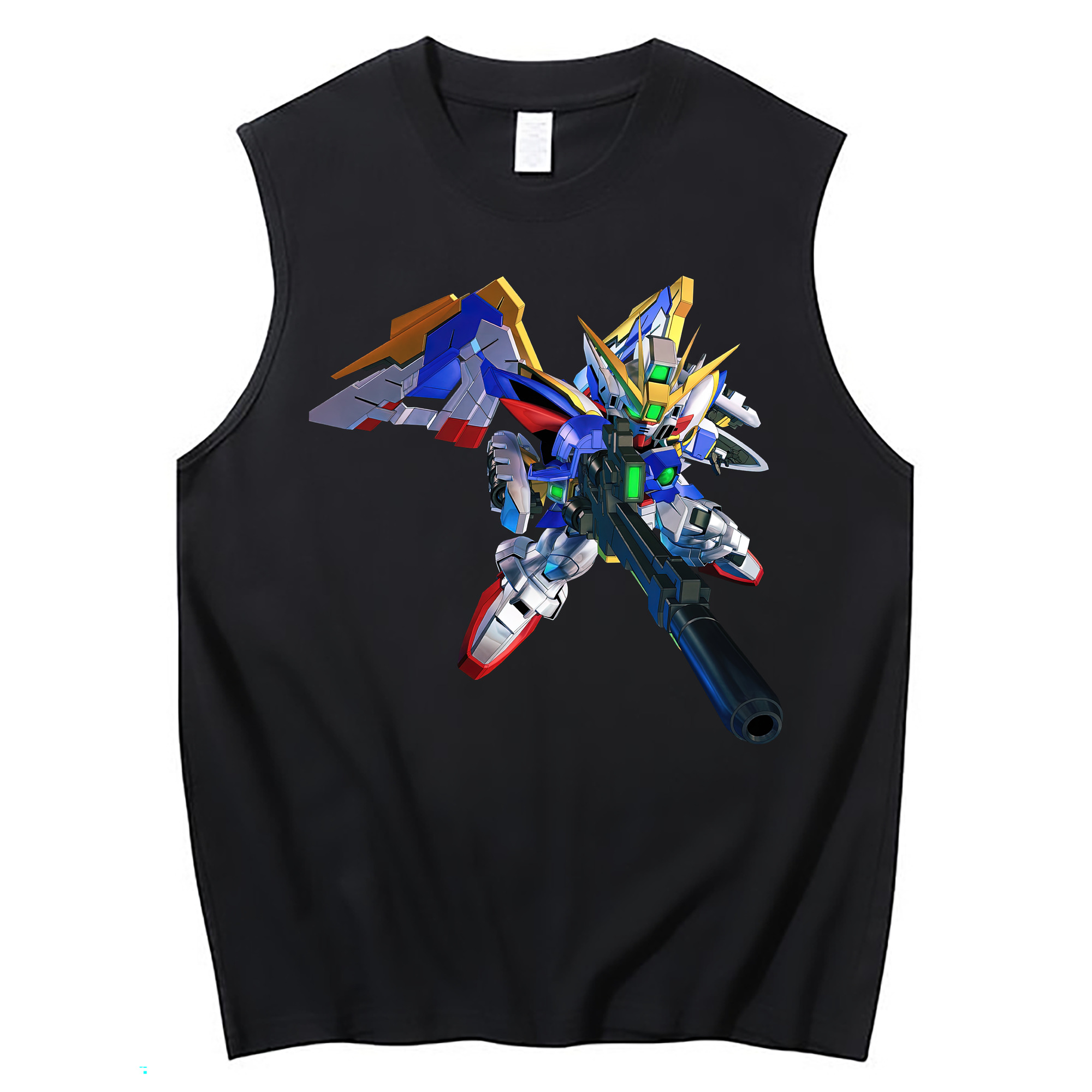 （画像用） 機動戦士ガンダム Mobile Suit Gundam コットン100％タンクトップ（フロントプリント）
