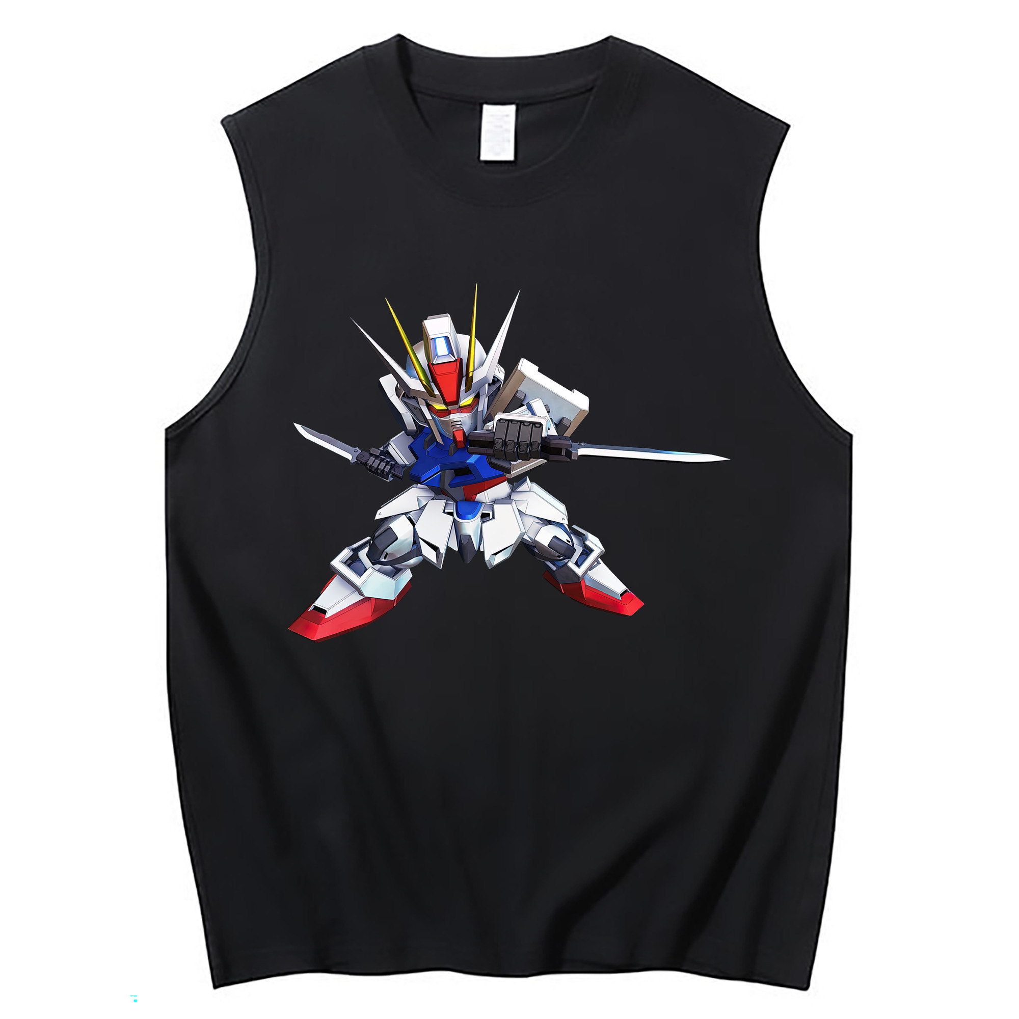 （画像用） 機動戦士ガンダム Mobile Suit Gundam コットン100％タンクトップ（フロントプリント）