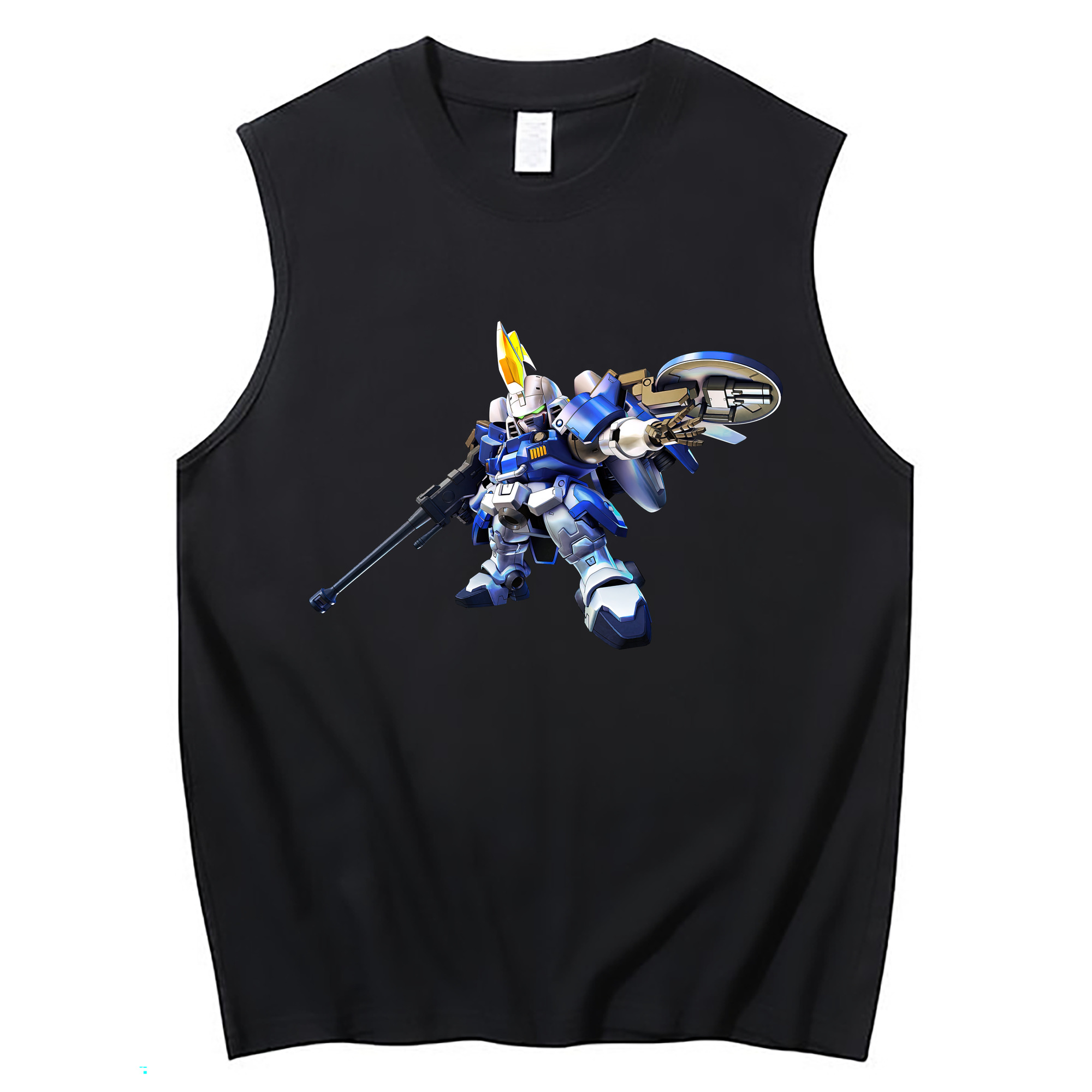 （画像用） 機動戦士ガンダム Mobile Suit Gundam コットン100％タンクトップ（フロントプリント）