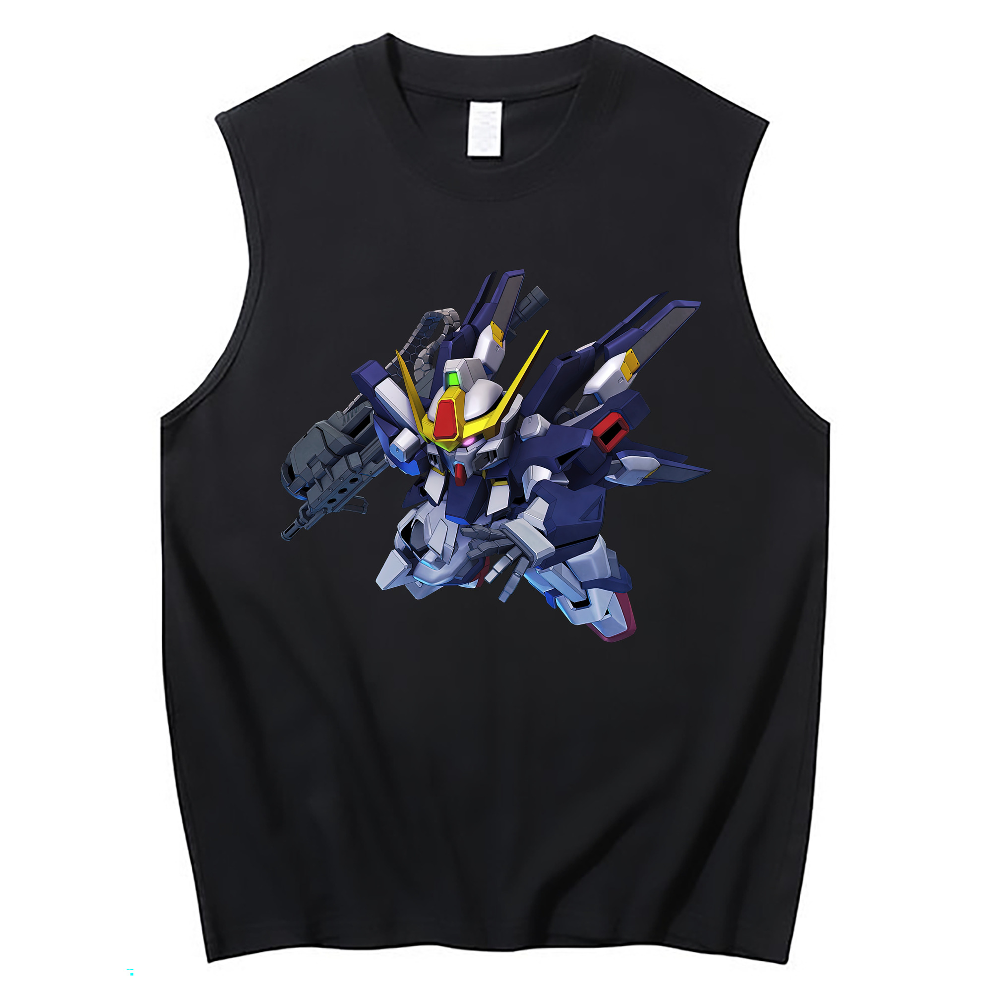 （画像用） 機動戦士ガンダム Mobile Suit Gundam コットン100％タンクトップ（フロントプリント）