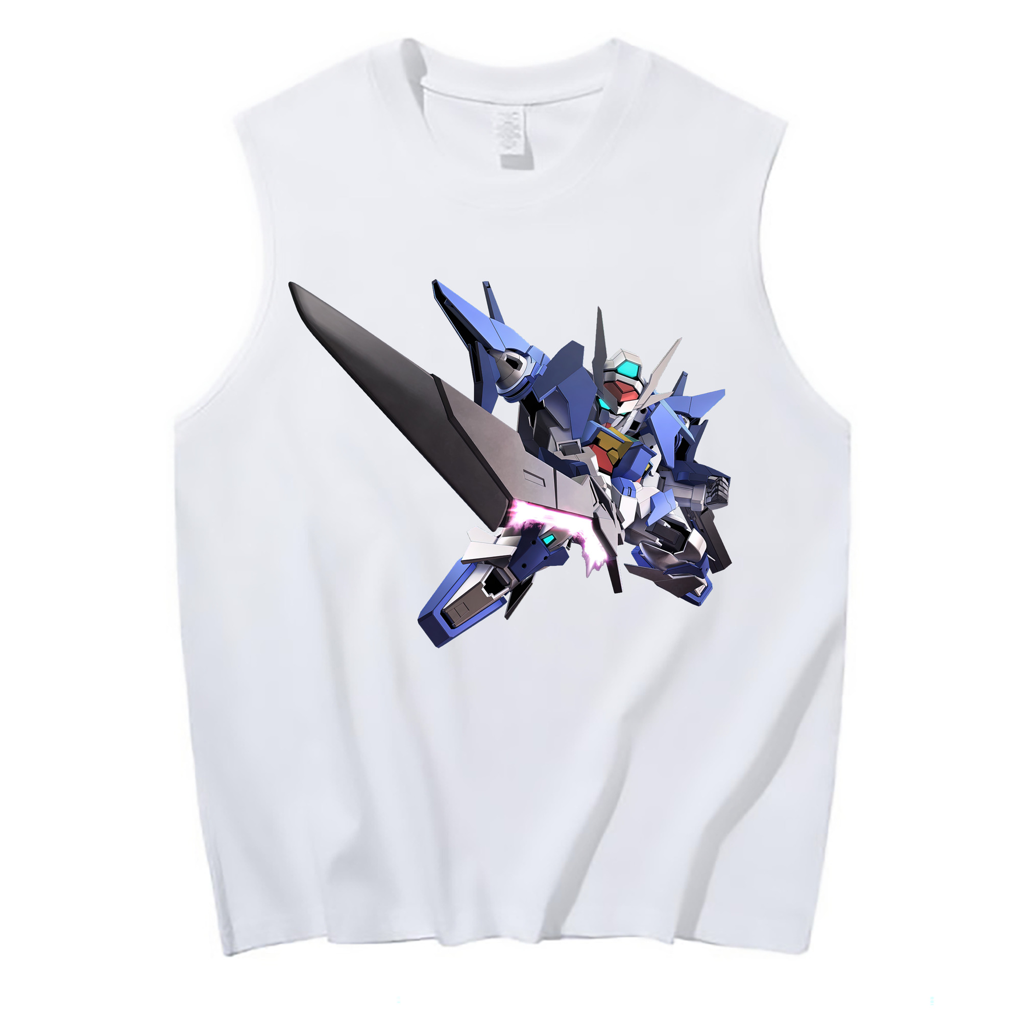 （画像用） 機動戦士ガンダム Mobile Suit Gundam コットン100％タンクトップ（フロントプリント）