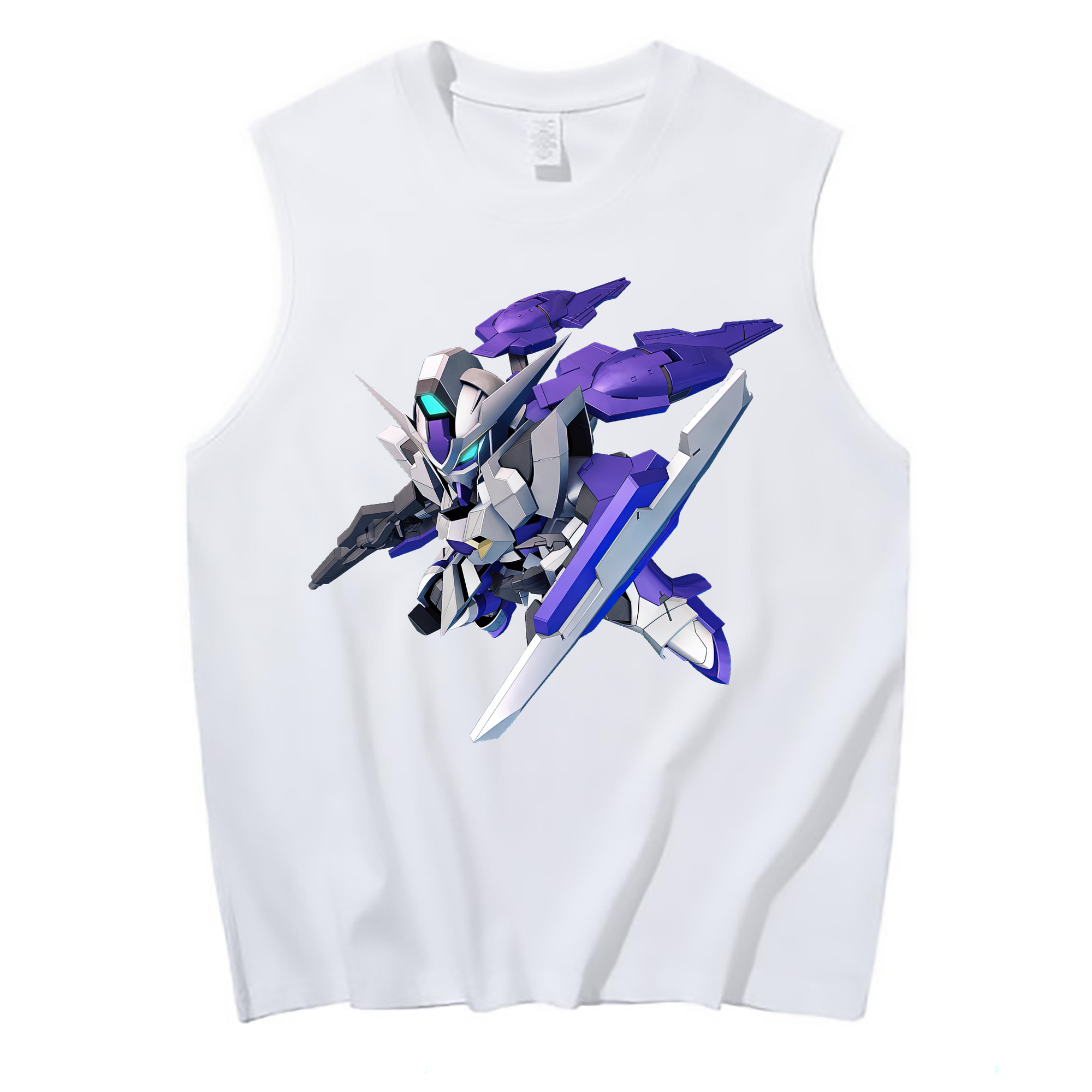 （画像用） 機動戦士ガンダム Mobile Suit Gundam コットン100％タンクトップ（フロントプリント）