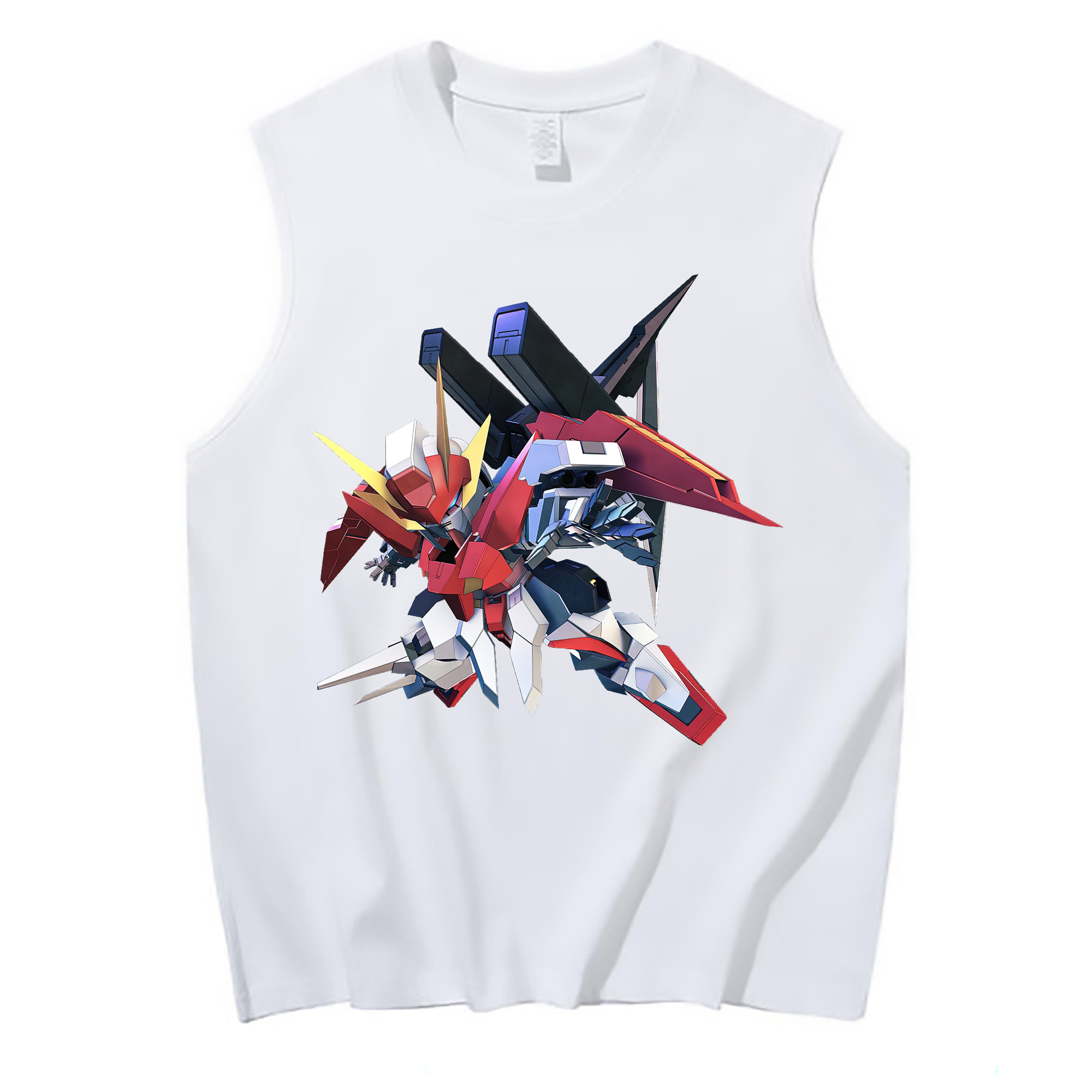 （画像用） 機動戦士ガンダム Mobile Suit Gundam コットン100％タンクトップ（フロントプリント）