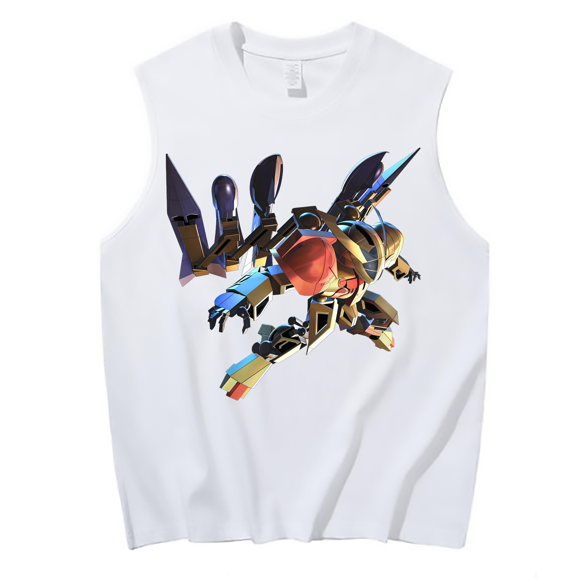（画像用） 機動戦士ガンダム Mobile Suit Gundam コットン100％タンクトップ（フロントプリント）