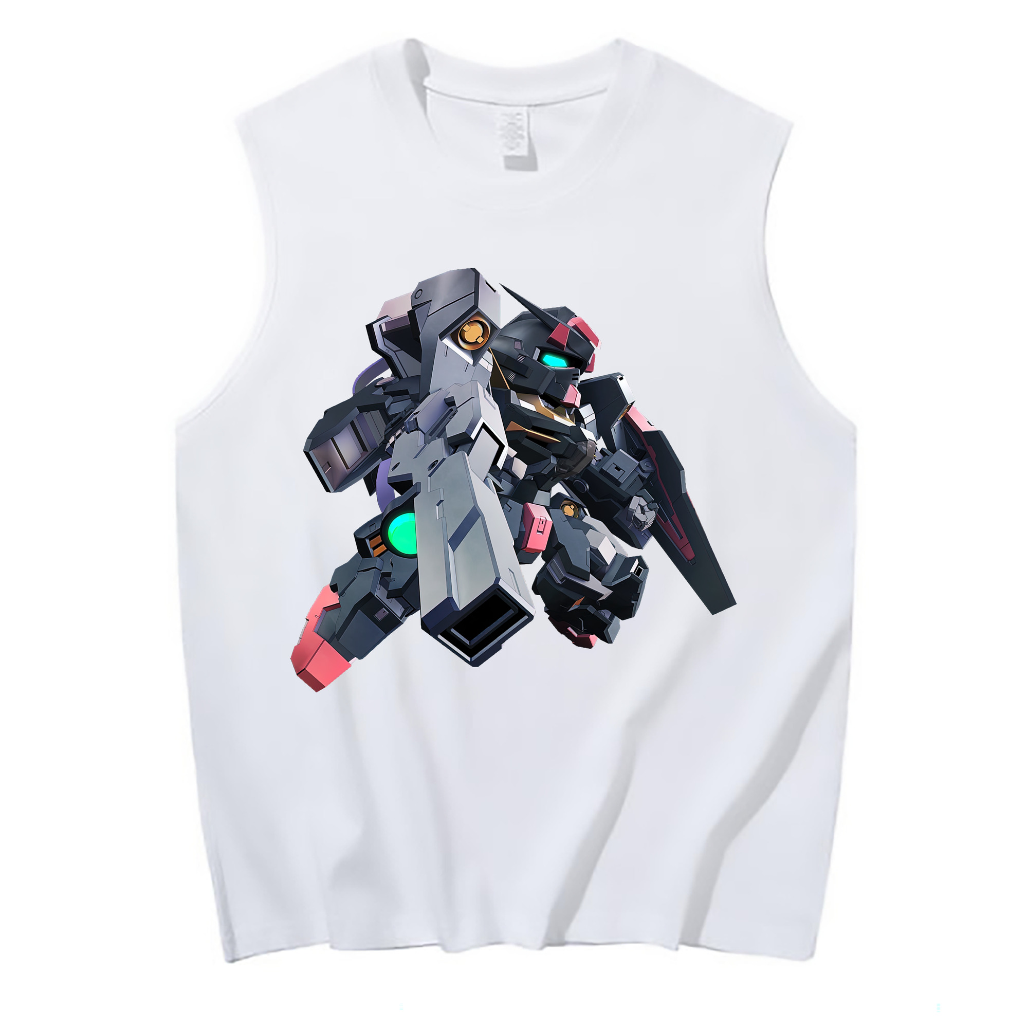 （画像用） 機動戦士ガンダム Mobile Suit Gundam コットン100％タンクトップ（フロントプリント）