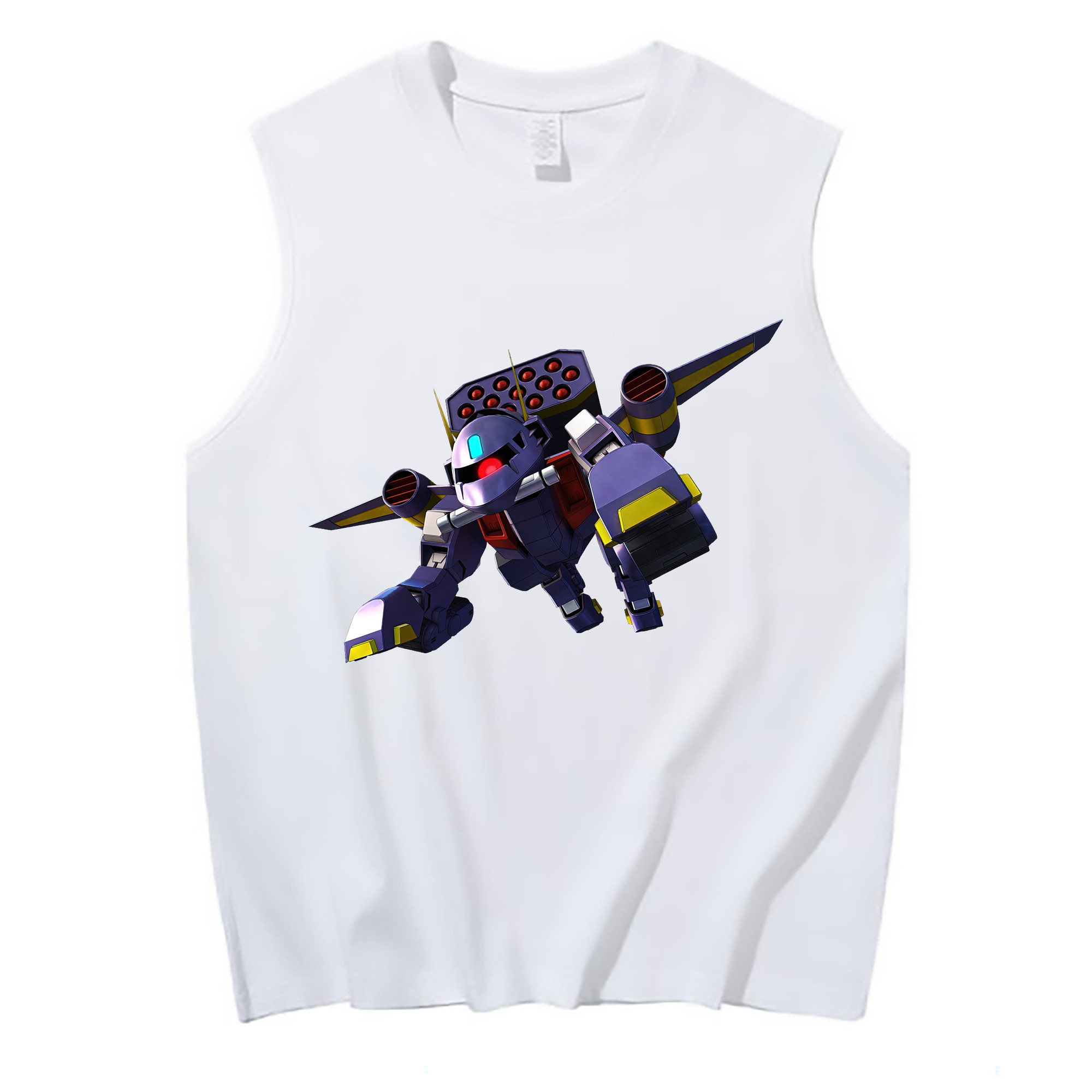 （画像用） 機動戦士ガンダム Mobile Suit Gundam コットン100％タンクトップ（フロントプリント）