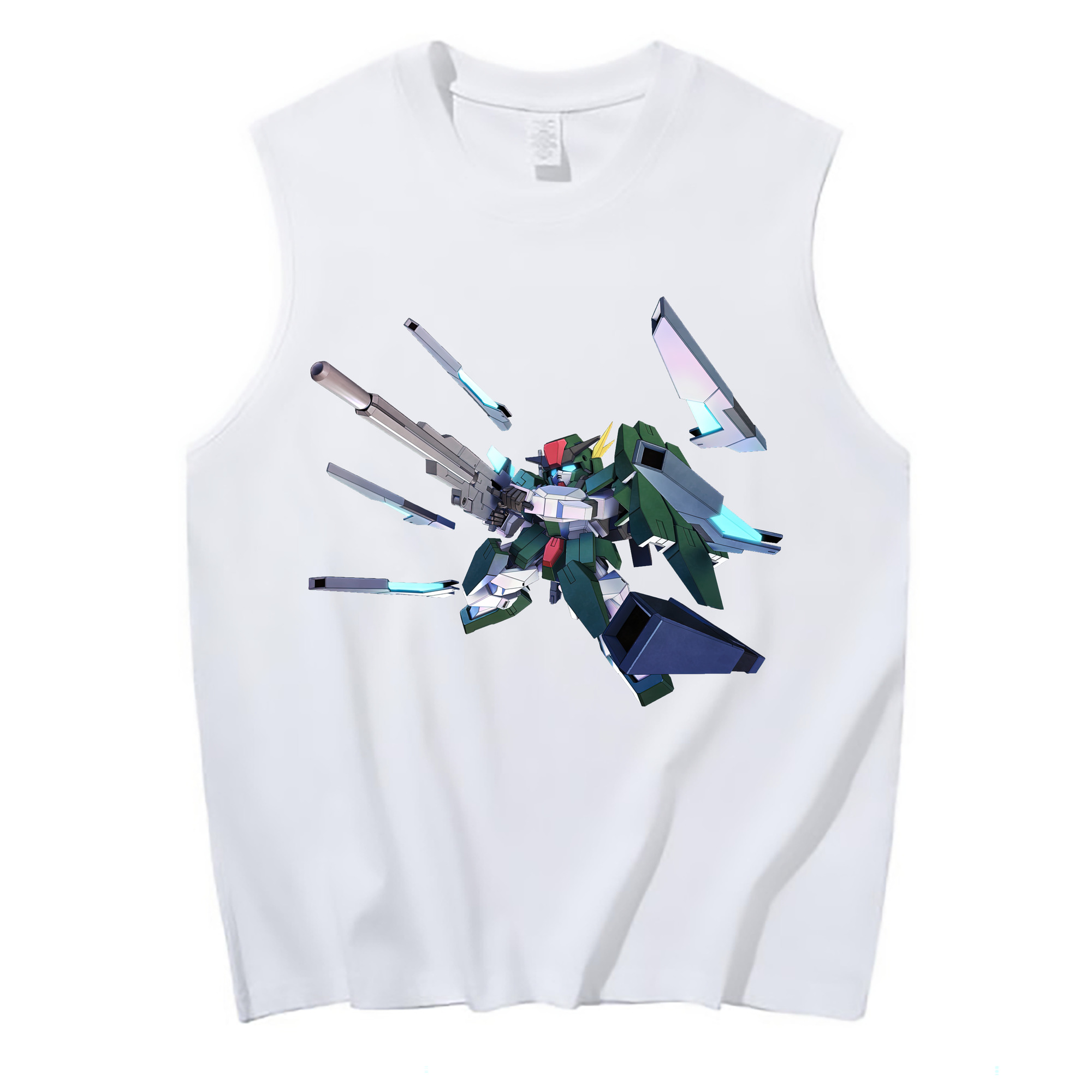 （画像用） 機動戦士ガンダム Mobile Suit Gundam コットン100％タンクトップ（フロントプリント）