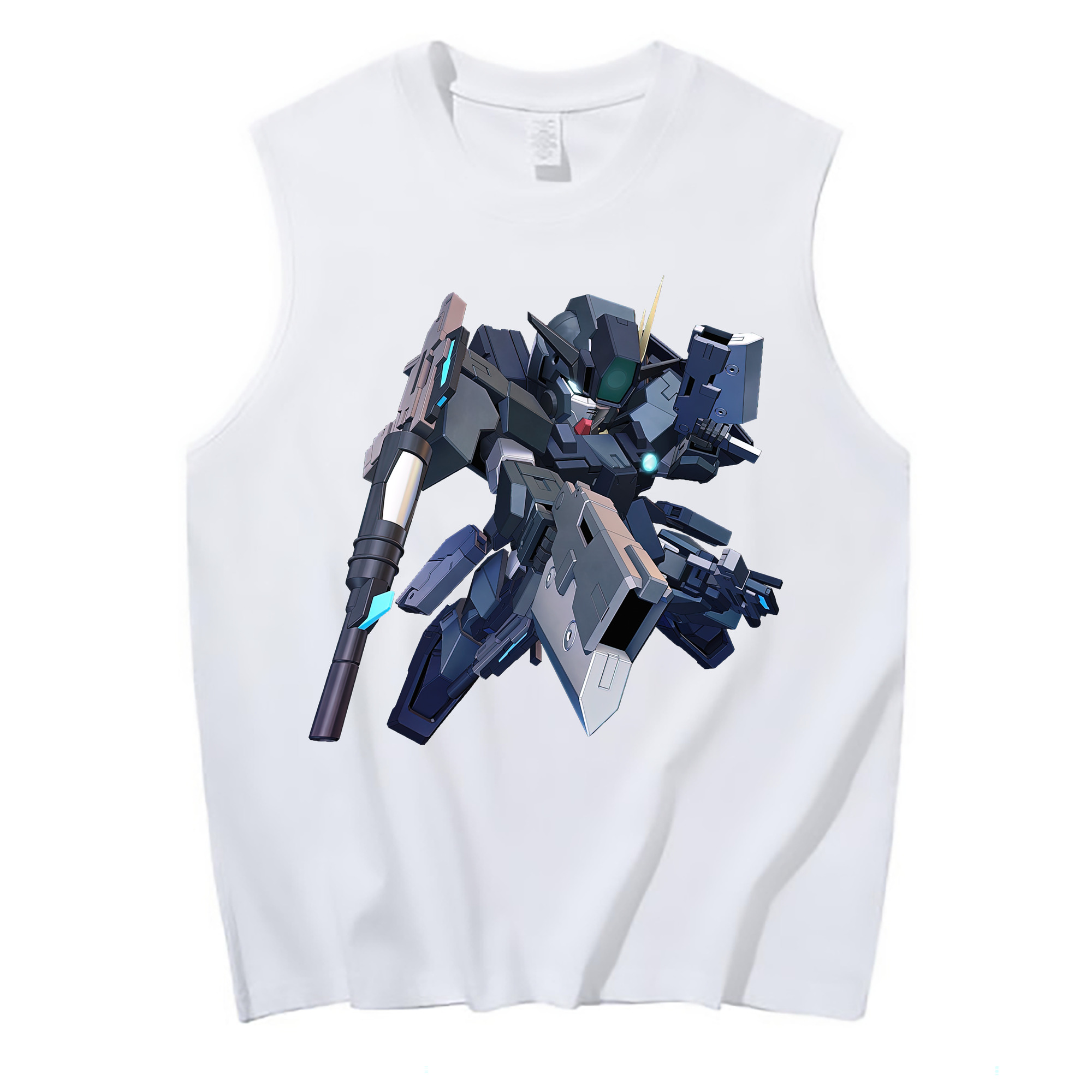 （画像用） 機動戦士ガンダム Mobile Suit Gundam コットン100％タンクトップ（フロントプリント）
