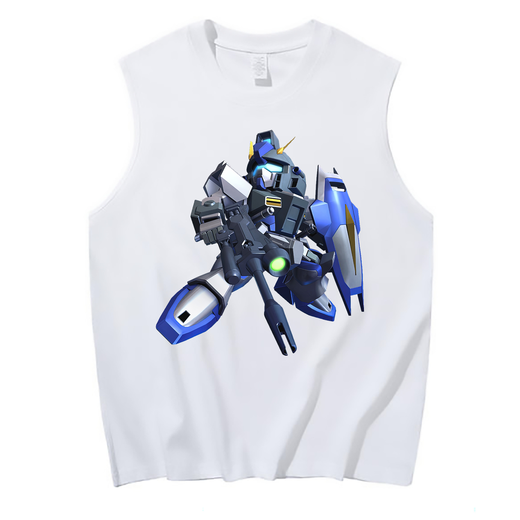 （画像用） 機動戦士ガンダム Mobile Suit Gundam コットン100％タンクトップ（フロントプリント）