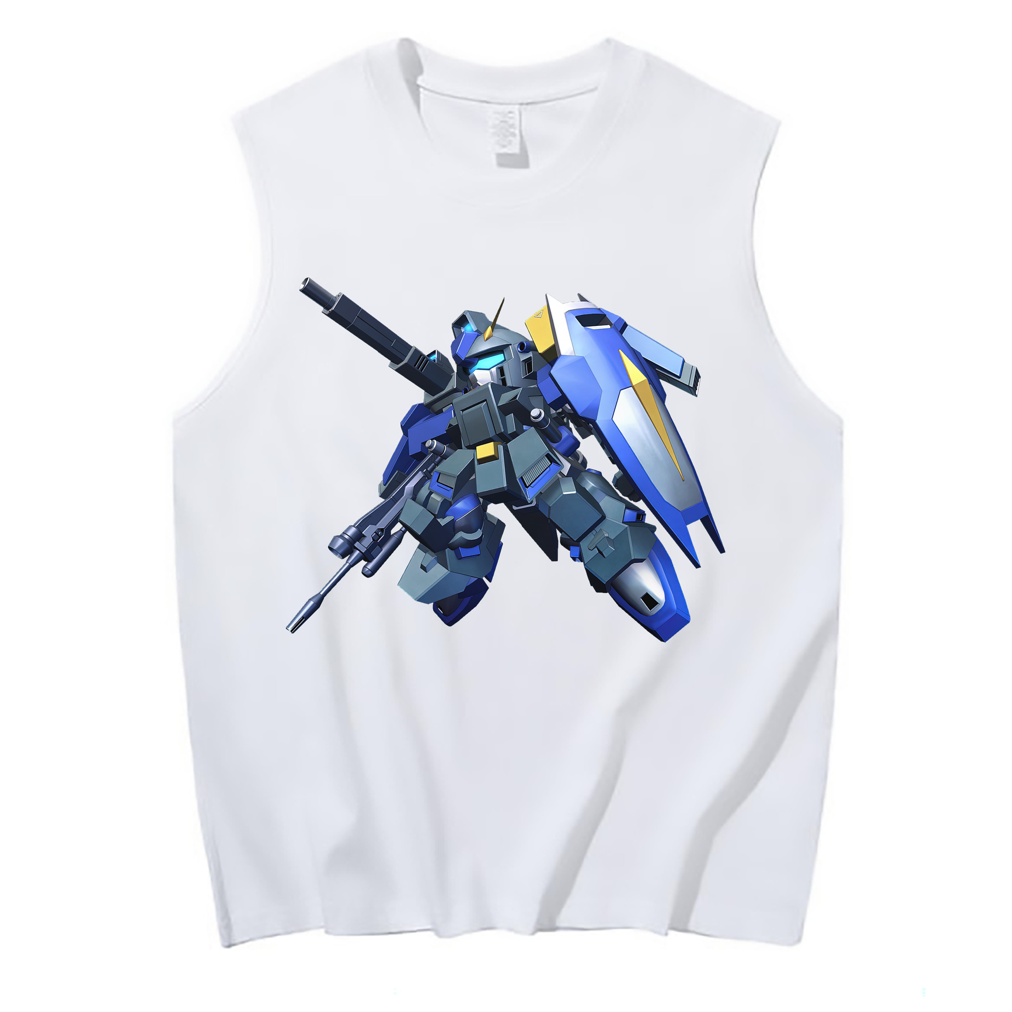 （画像用） 機動戦士ガンダム Mobile Suit Gundam コットン100％タンクトップ（フロントプリント）