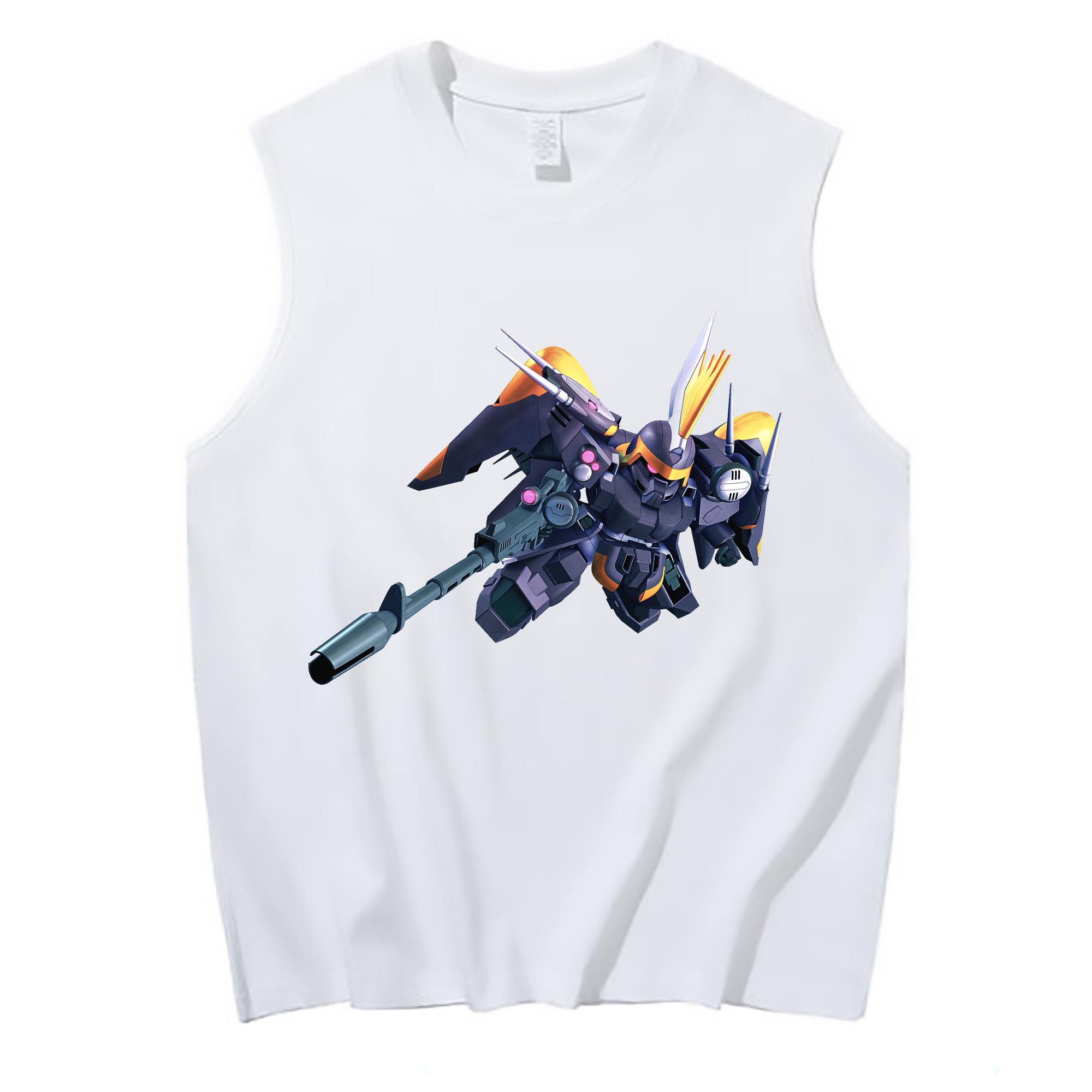（画像用） 機動戦士ガンダム Mobile Suit Gundam コットン100％タンクトップ（フロントプリント）