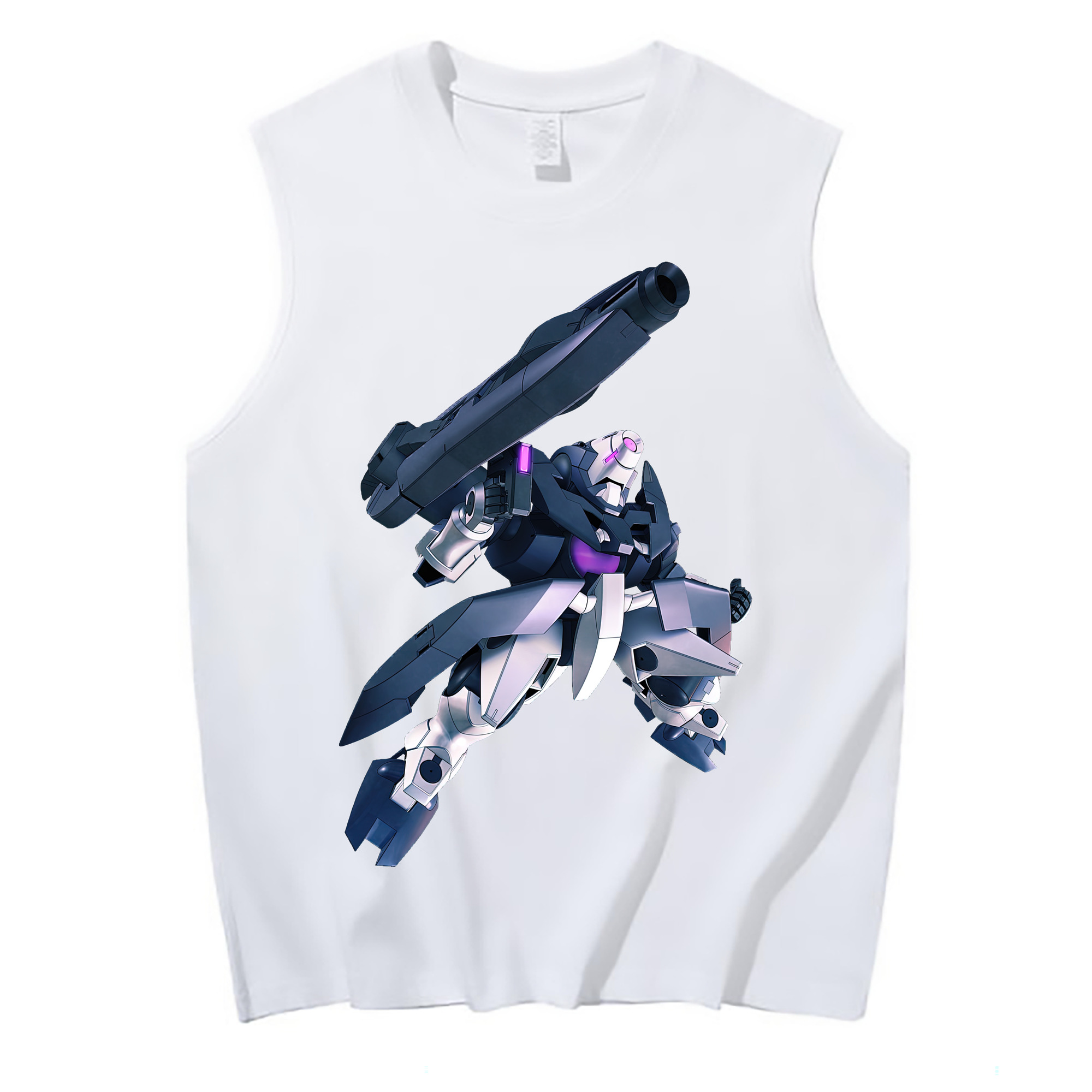 （画像用） 機動戦士ガンダム Mobile Suit Gundam コットン100％タンクトップ（フロントプリント）