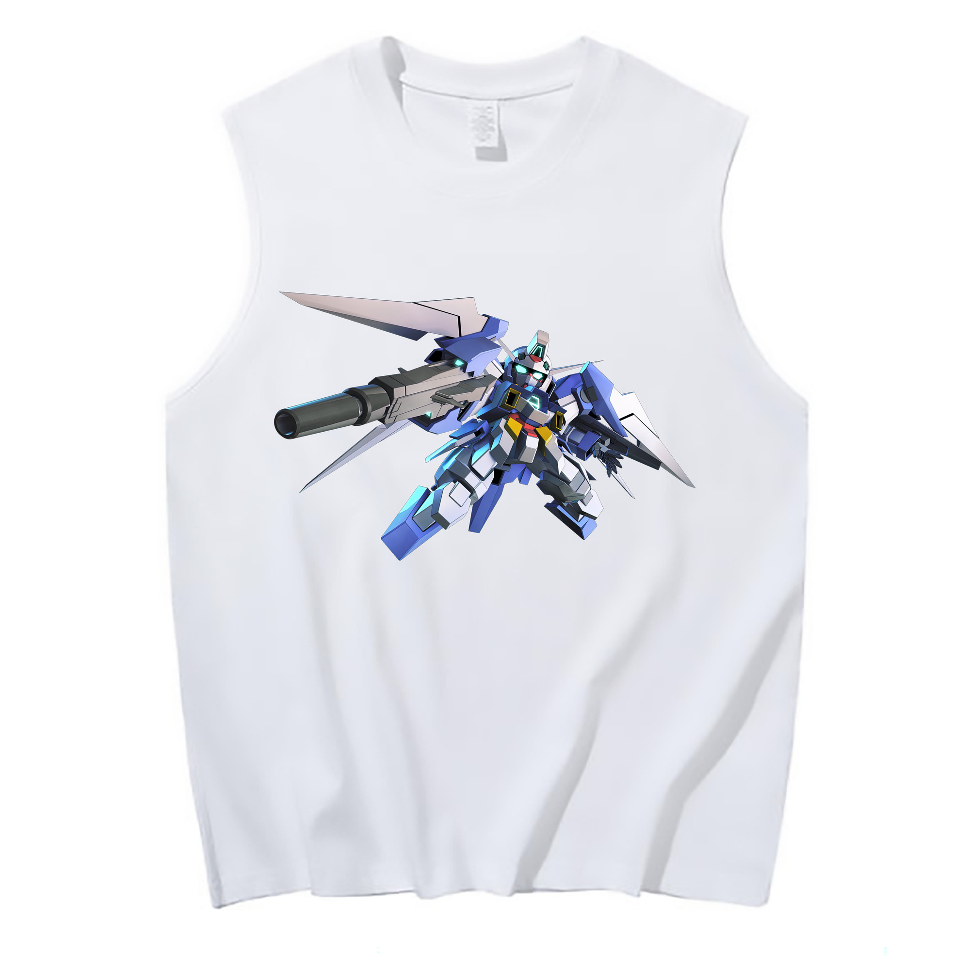 （画像用） 機動戦士ガンダム Mobile Suit Gundam コットン100％タンクトップ（フロントプリント）