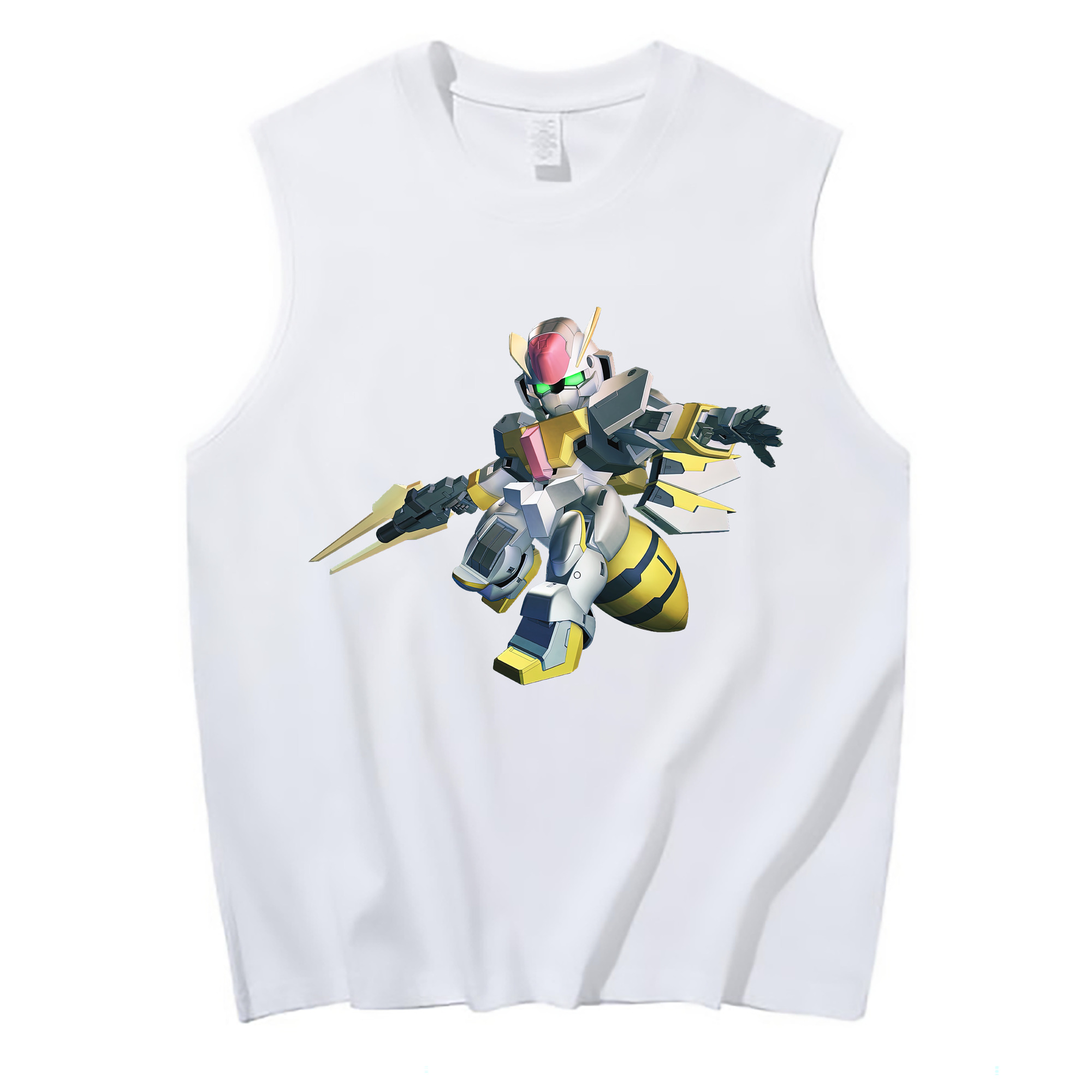 （画像用） 機動戦士ガンダム Mobile Suit Gundam コットン100％タンクトップ（フロントプリント）