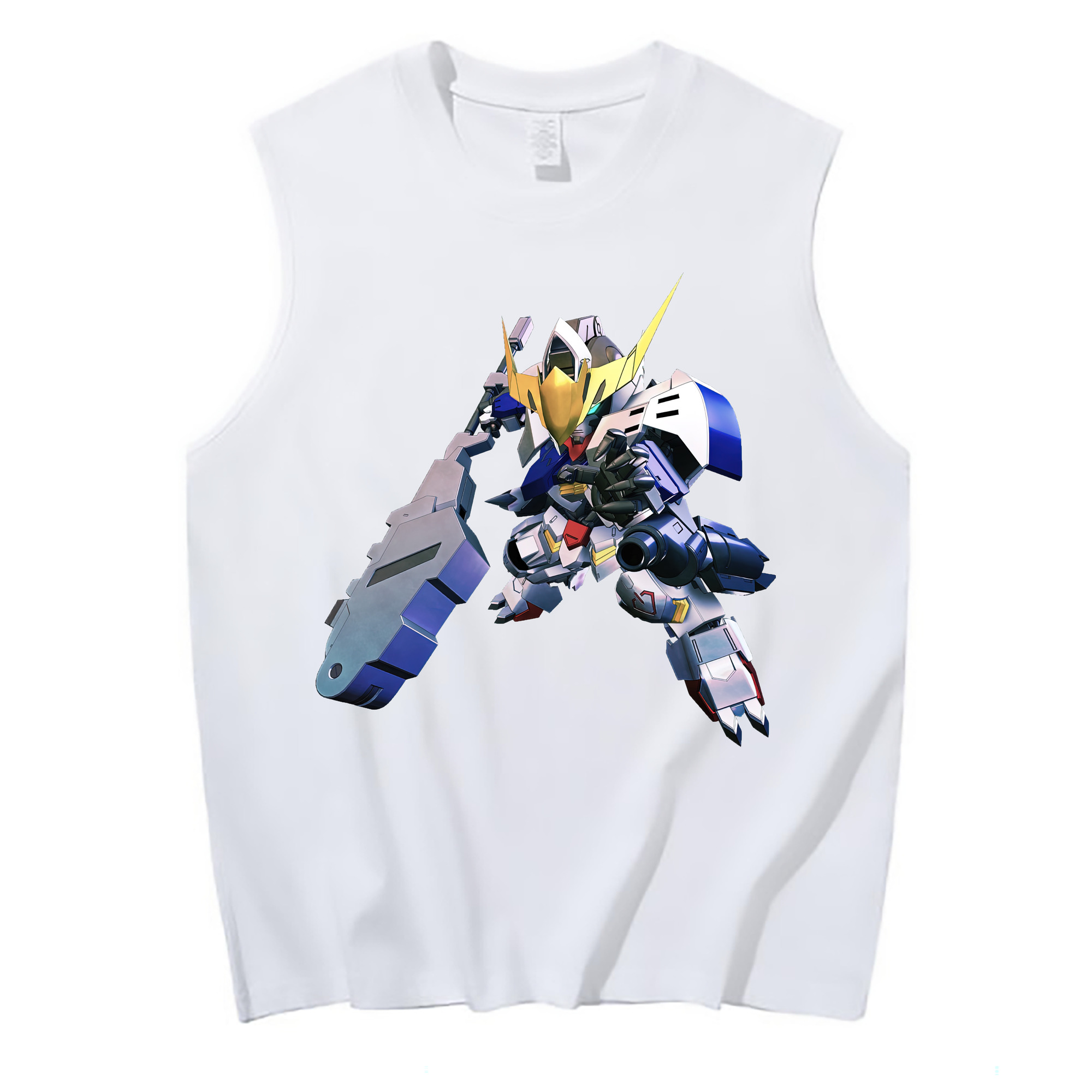 （画像用） 機動戦士ガンダム Mobile Suit Gundam コットン100％タンクトップ（フロントプリント）