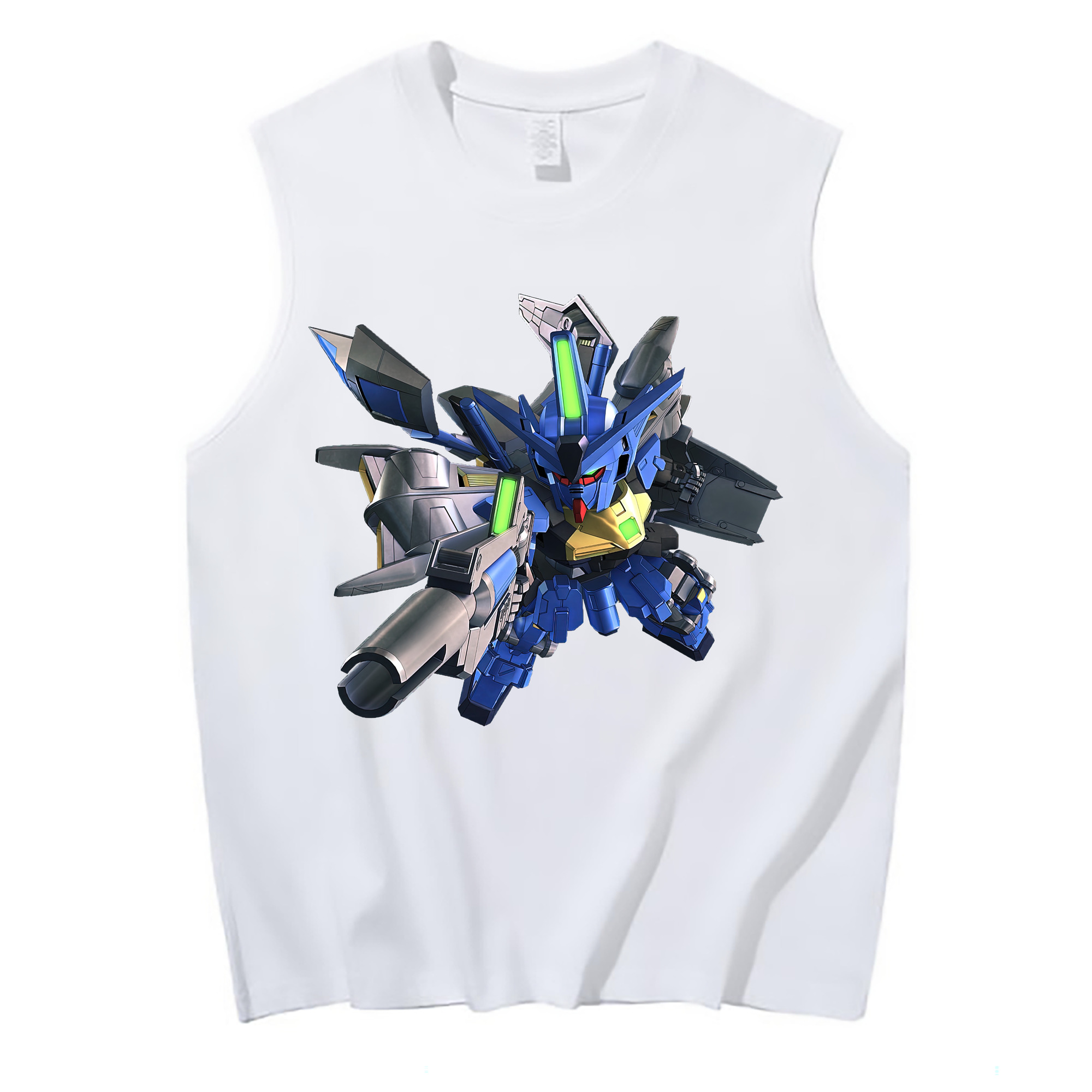 （画像用） 機動戦士ガンダム Mobile Suit Gundam コットン100％タンクトップ（フロントプリント）