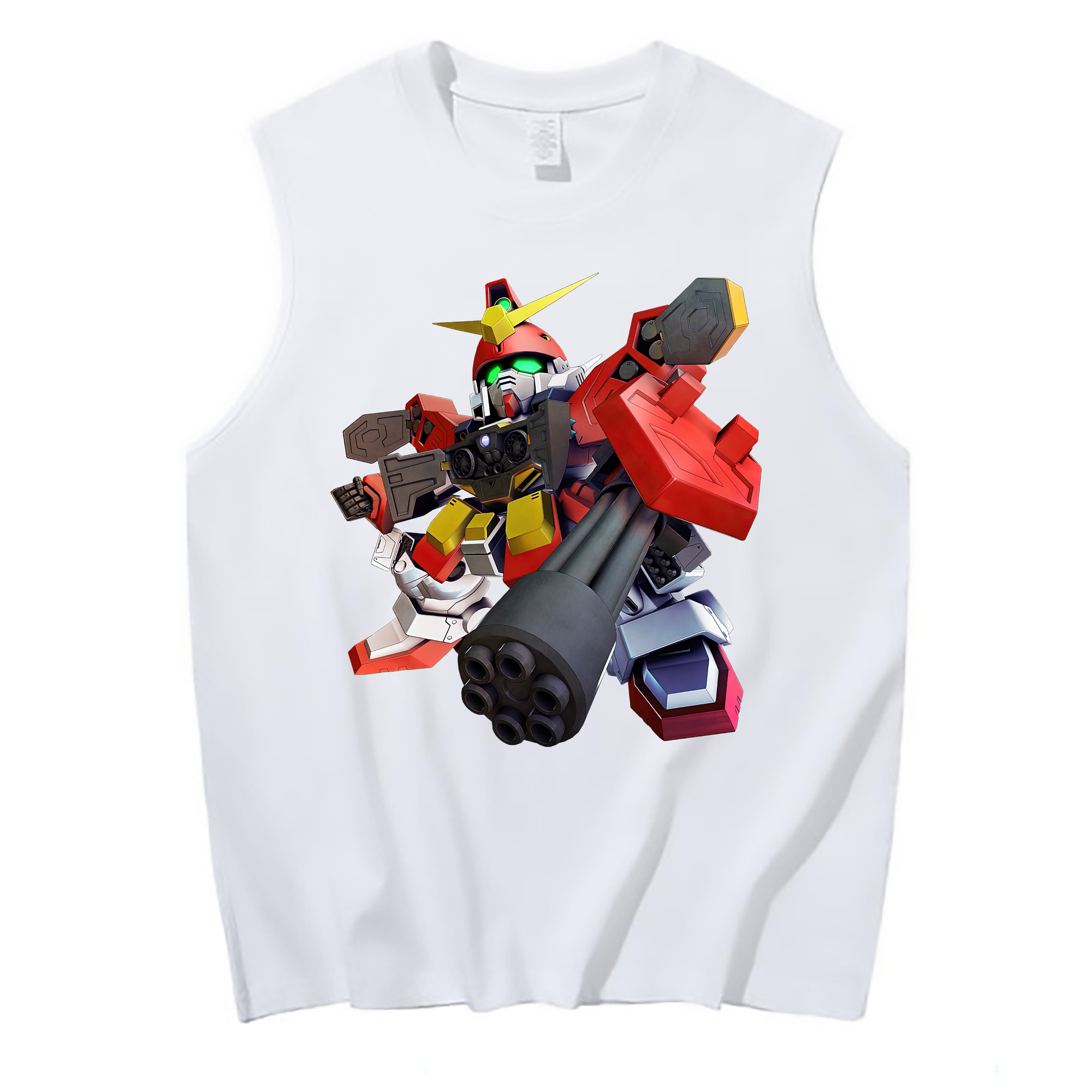 （画像用） 機動戦士ガンダム Mobile Suit Gundam コットン100％タンクトップ（フロントプリント）