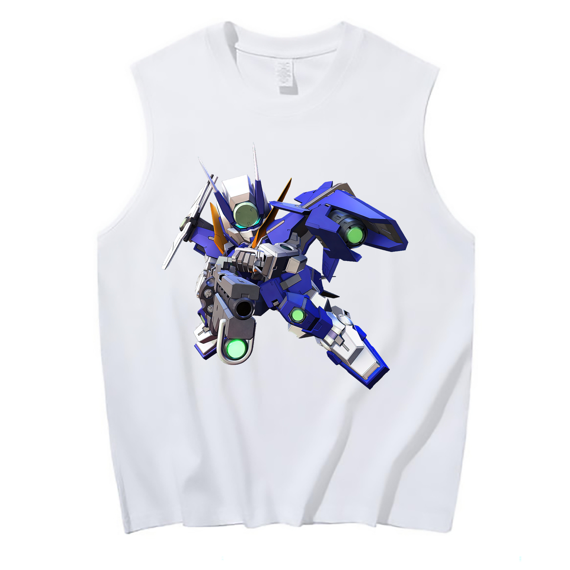 （画像用） 機動戦士ガンダム Mobile Suit Gundam コットン100％タンクトップ（フロントプリント）